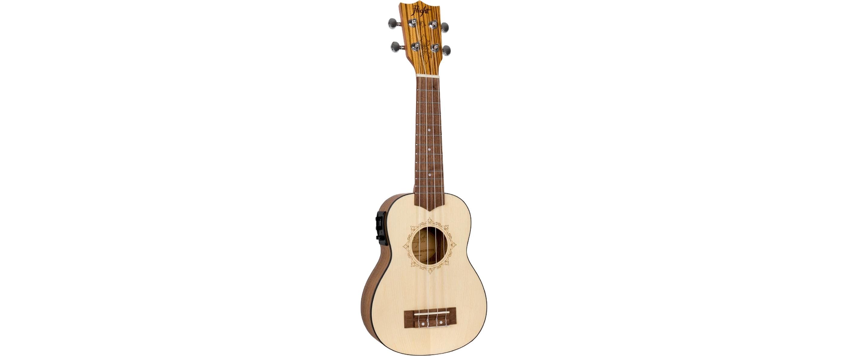 Flight Ukulele Soprano – Spruce/Zebrano – CEQ