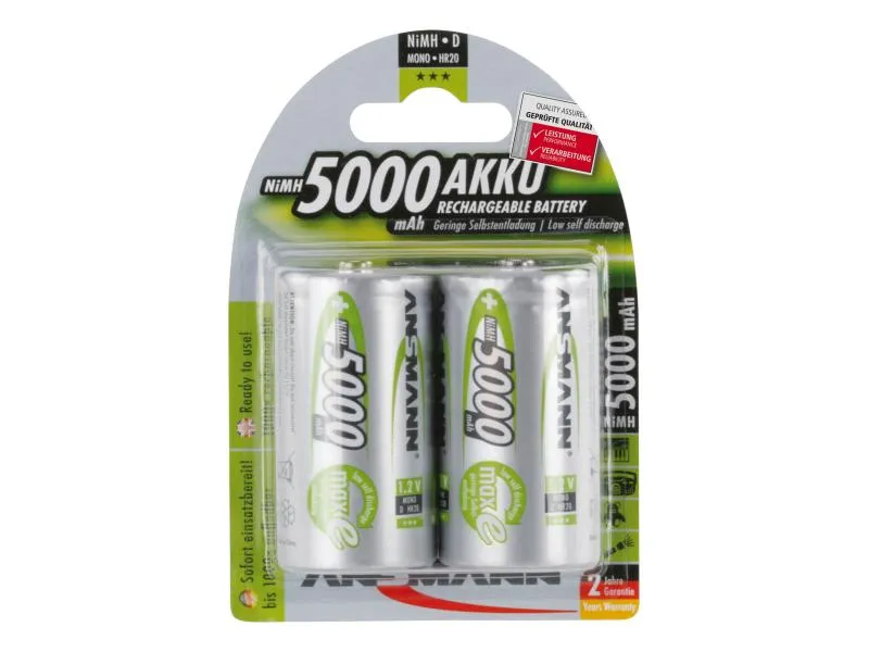 Ansmann Akku 2x D 5000 mAh Ansmann Akku 2x D 5000 mAh