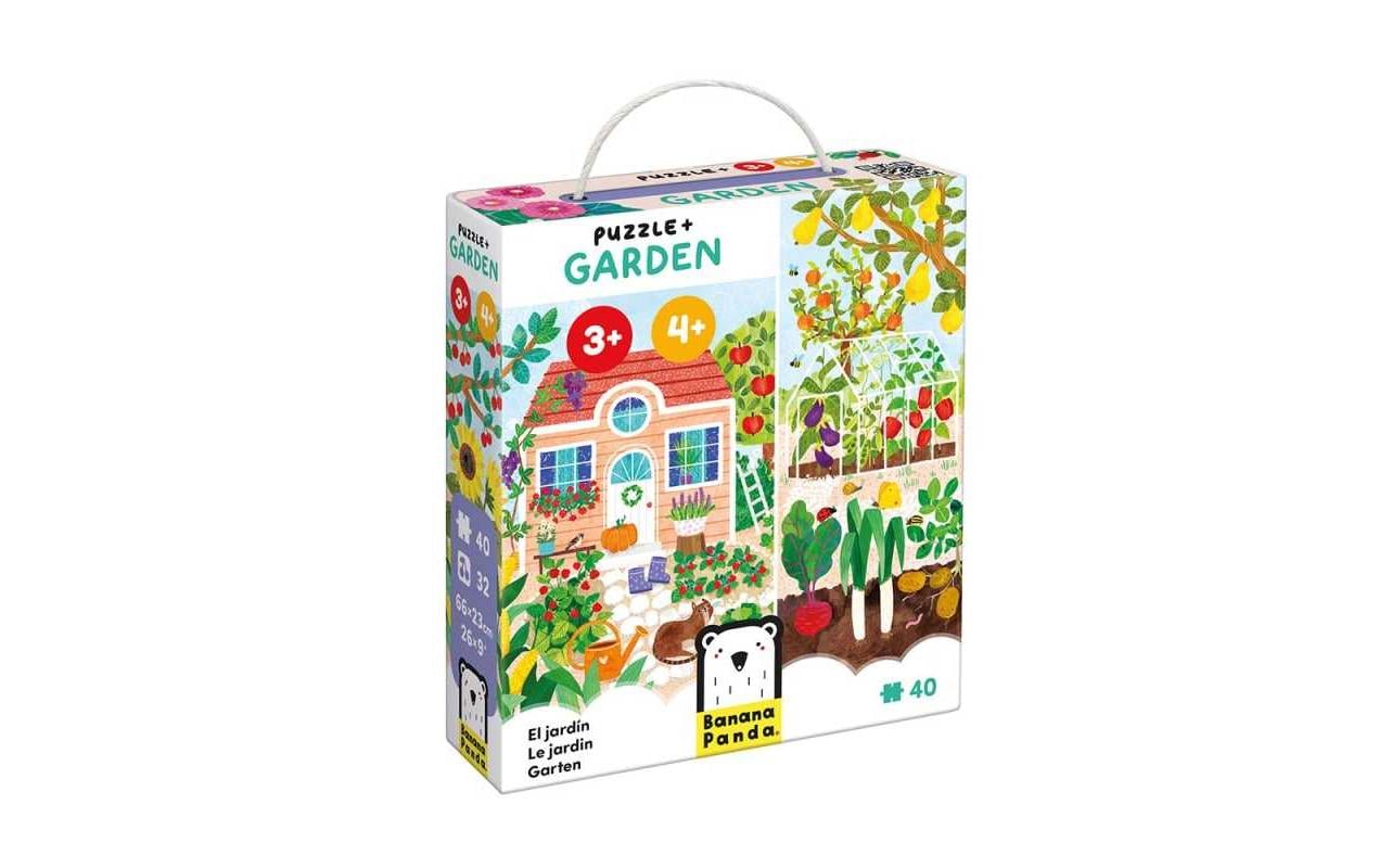 Banana Panda Puzzle + Garten Garten Puzzle Pappe 40 Teile