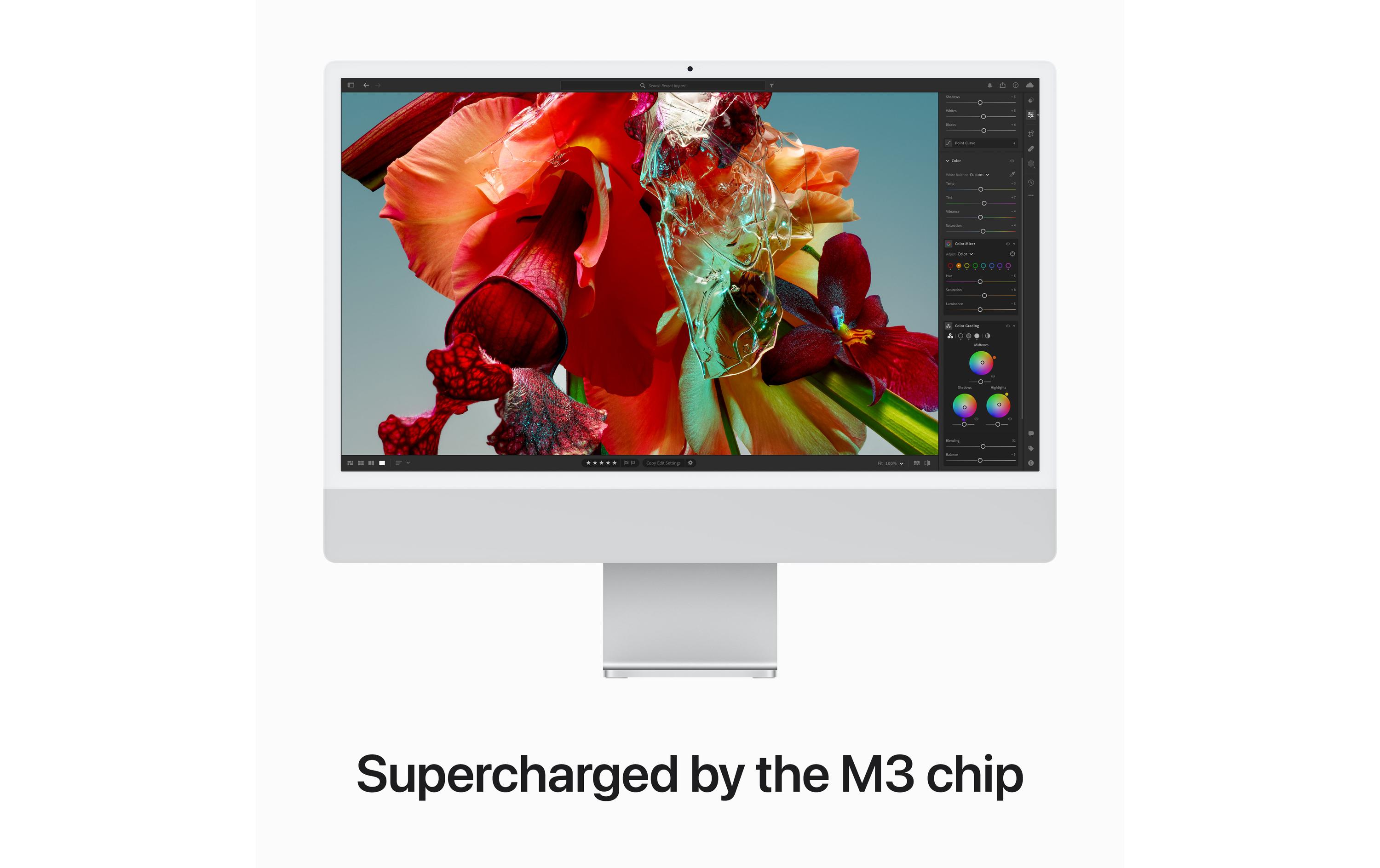 Apple iMac 24 M3 10C GPU / 512 GB / 8 GB Silber