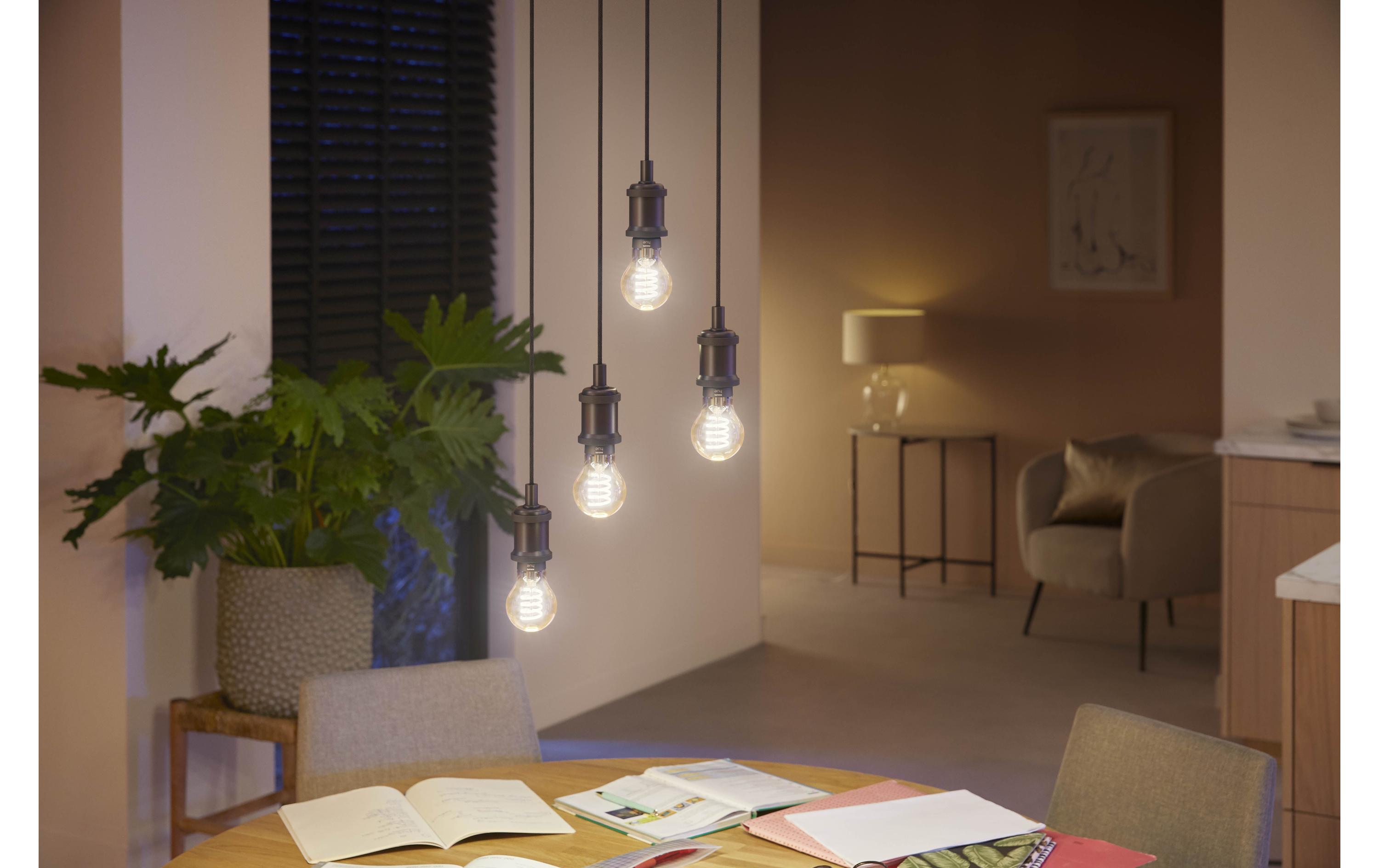 Philips Hue Leuchtmittel White Ambiance E27 Einzelpack Filament 550 lm