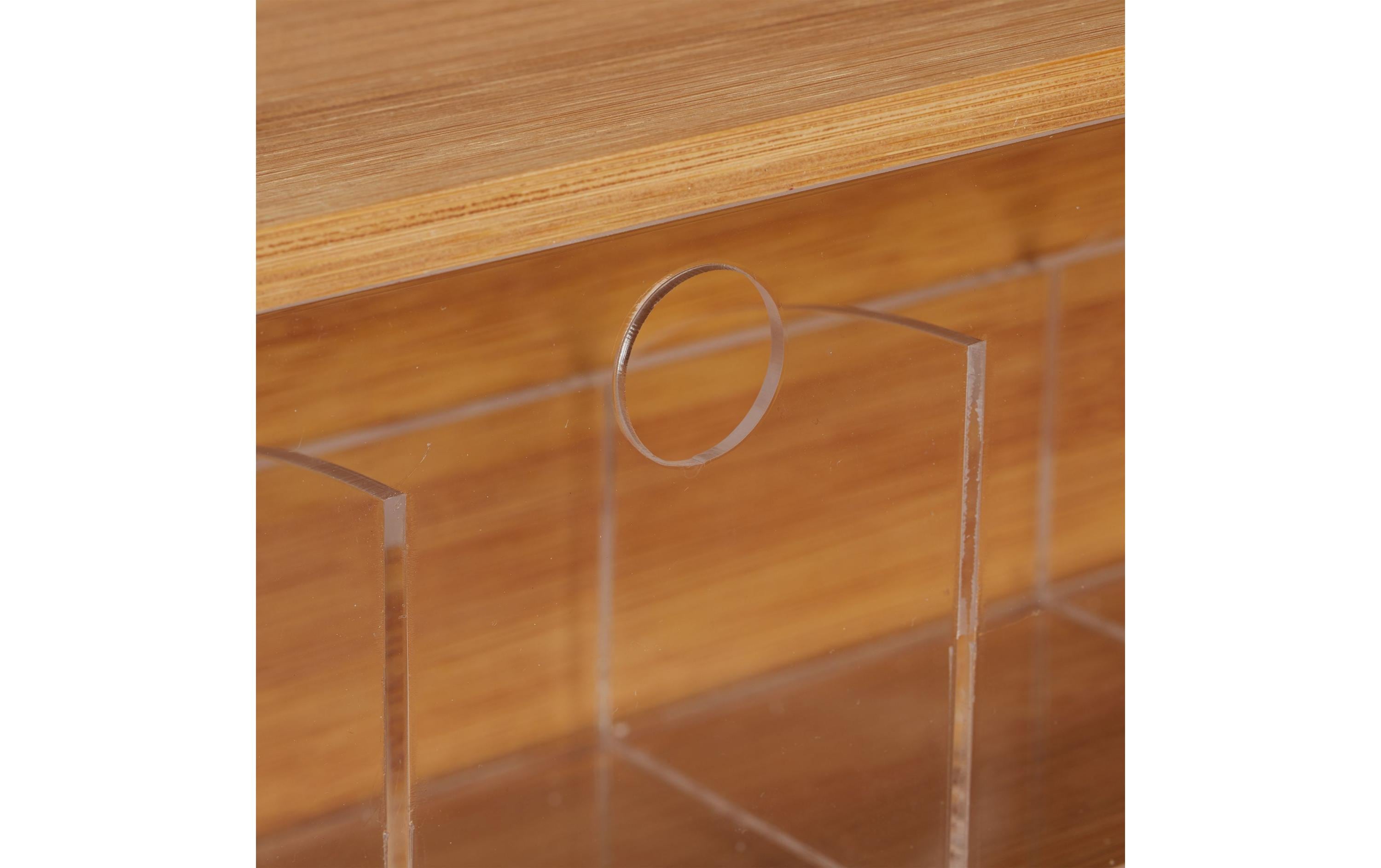 relaxdays Teebeutel-Box Braun