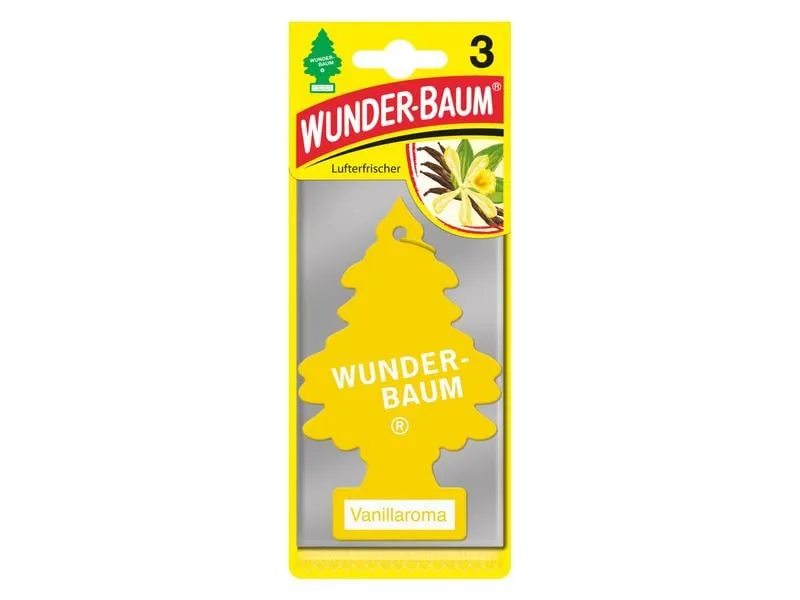 Wunderbaum Auto-Lufterfrischer Vanillaroma 3er Pack Wunderbaum Auto-Lufterfrischer Vanillaroma 3er Pack