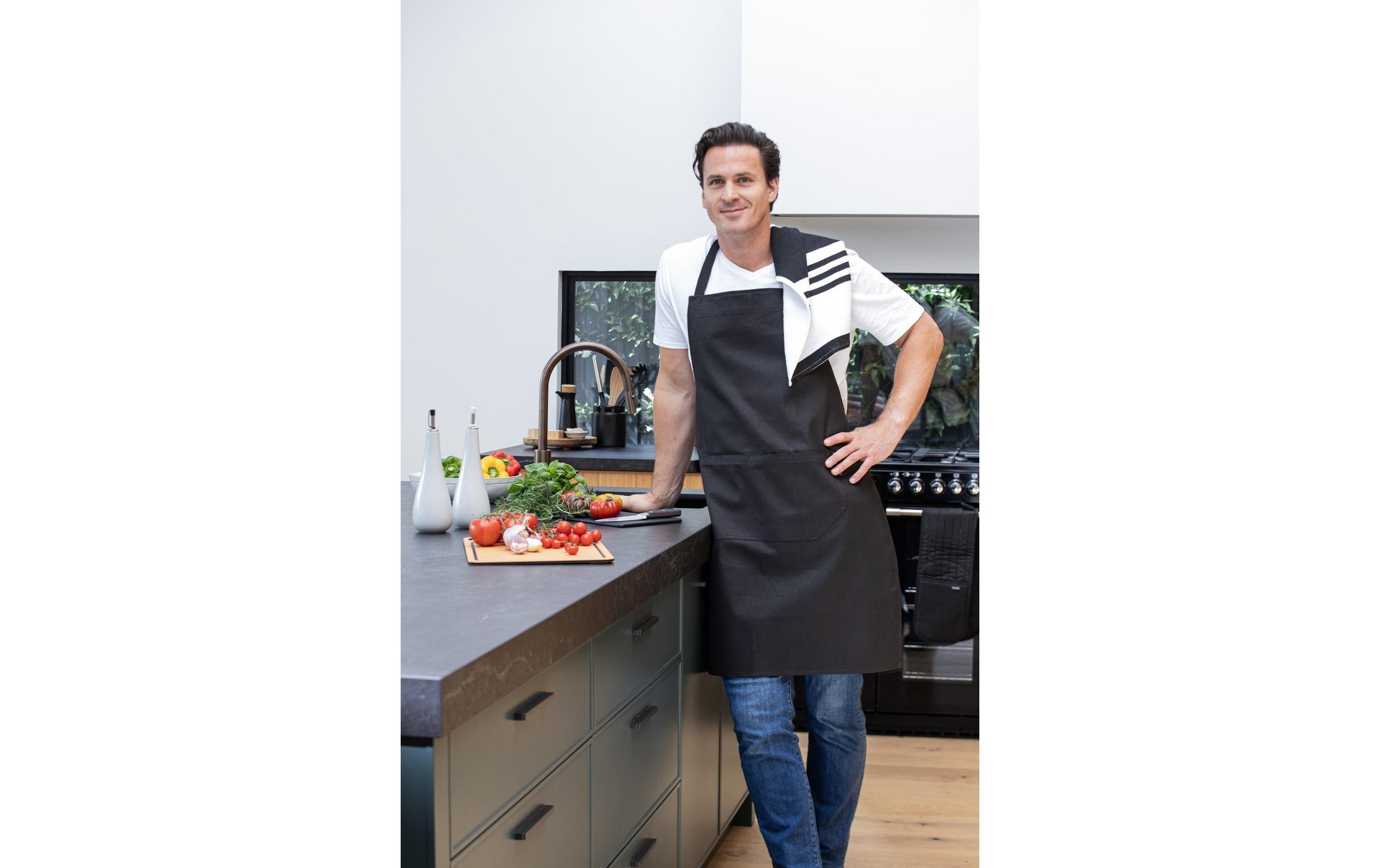 Ladelle Küchenschürze Lennox 69 x 90 cm, Schwarz