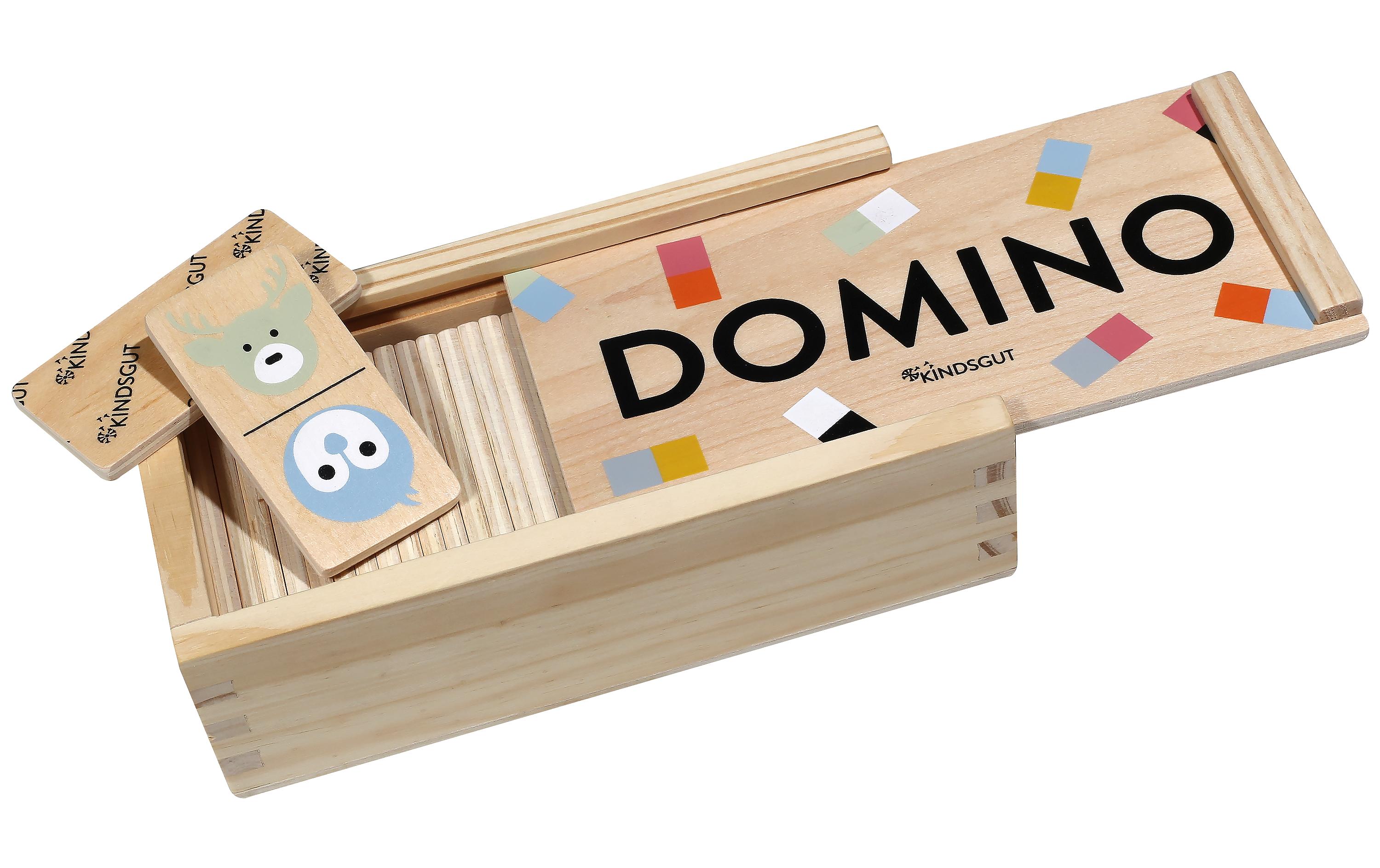 Kindsgut Kinderspiel Domino Tiere