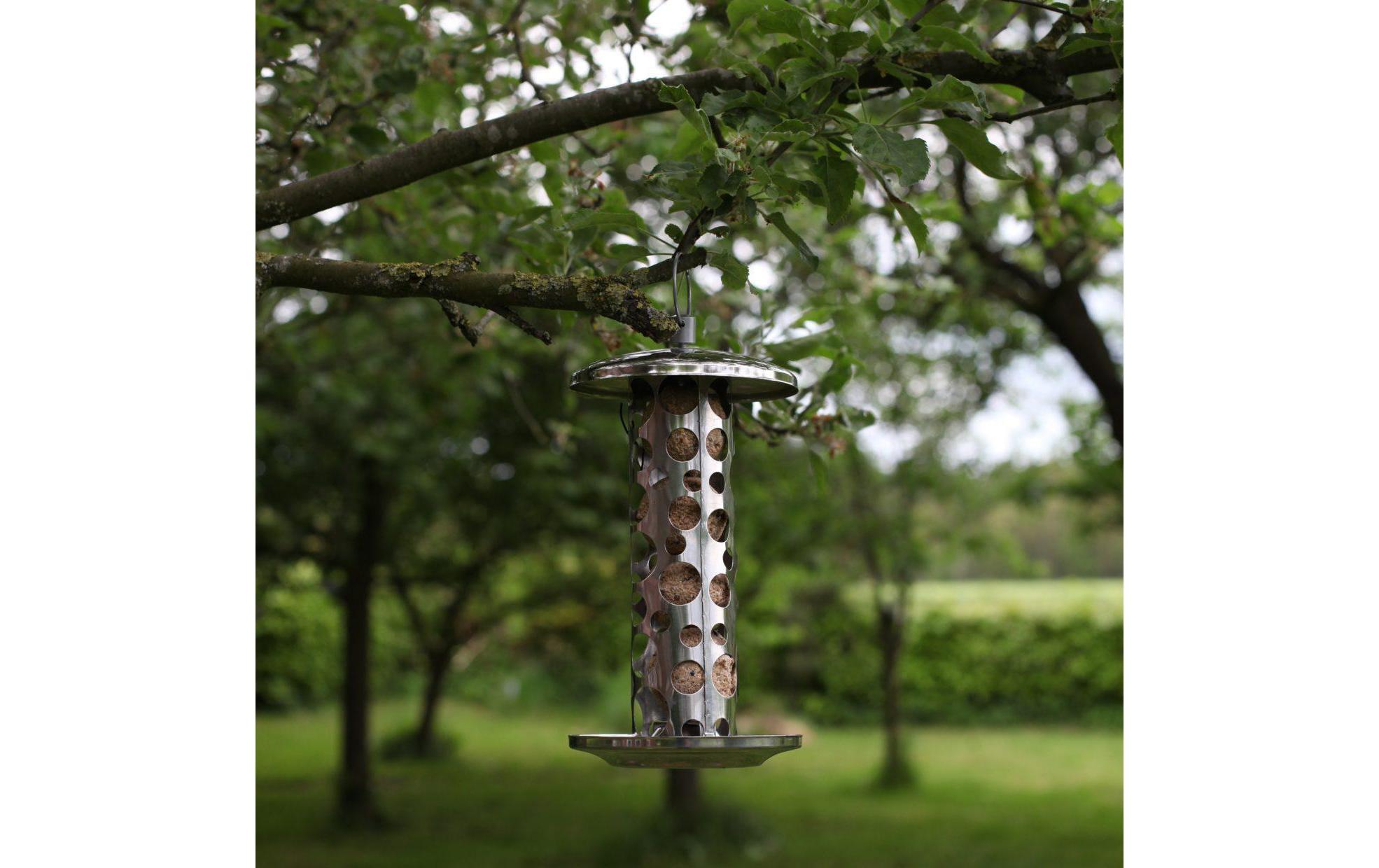Esschert Design Futterspender für Meisenknödel, Edelstahl Esschert Design Futterspender für Meisenknödel, Edelstahl