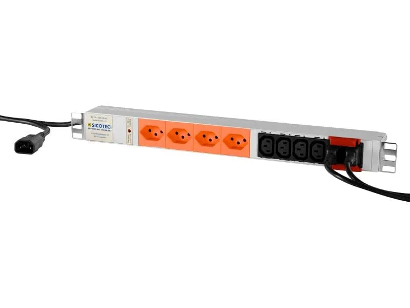 SICOTEC USV 19 PDU 4x T13, 6x C13 SICOTEC USV 19 PDU 4x T13, 6x C13