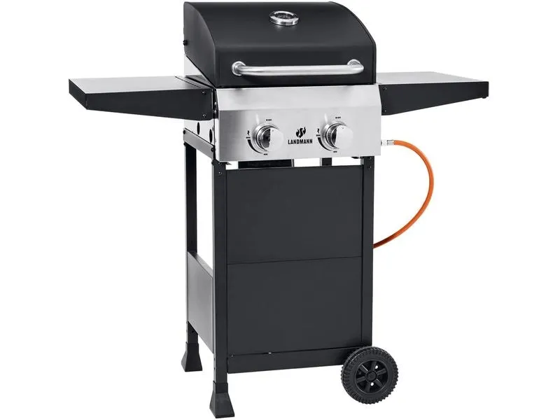 Landmann Gasgrill Black 2.0 104 cm, Stahl emalliert, Rost Edelstahl