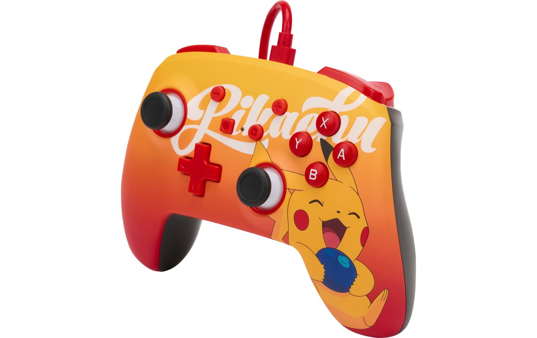 Power A Enhanced Wired Controller Orange Berry Pikachu