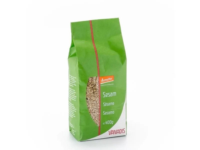 Vanadis Sesam ungeschält, Demeter 400 g Vanadis Sesam ungeschält, Demeter 400 g
