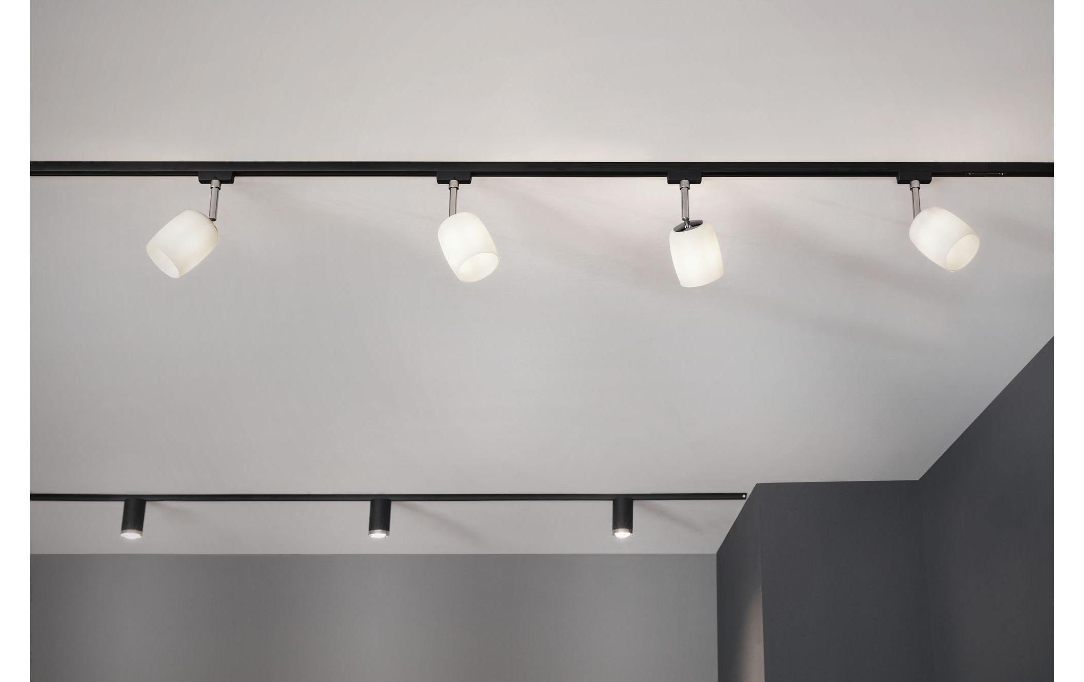 Paulmann Schienenspot URail Blossom, 1 x G9, 10 W, Schwarz/Weiss