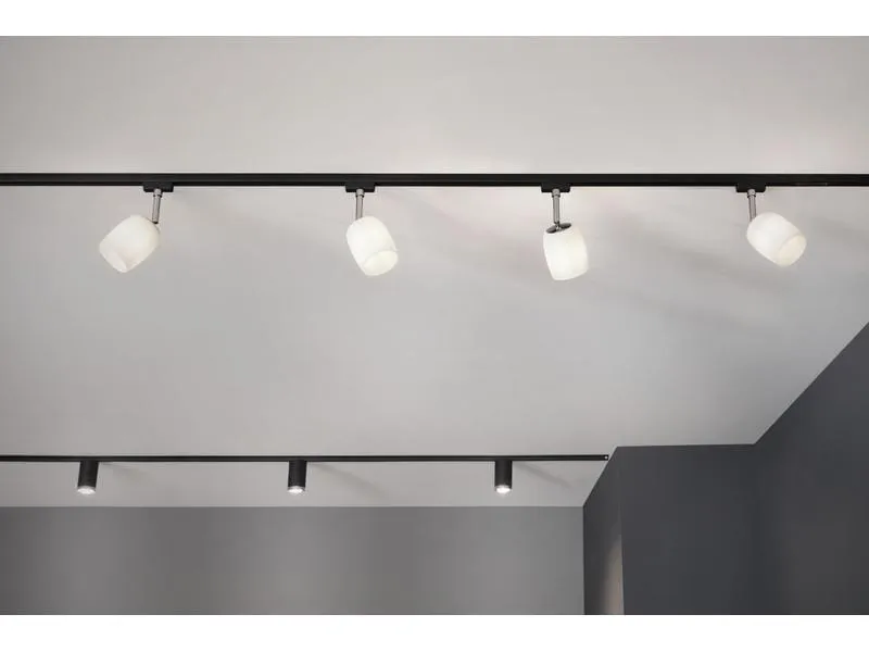Paulmann Schienenspot URail Tube, 1 x GU10, 10 W, Schwarz/ Chrom Paulmann Schienenspot URail Tube, 1 x GU10, 10 W, Schwarz/ Chrom