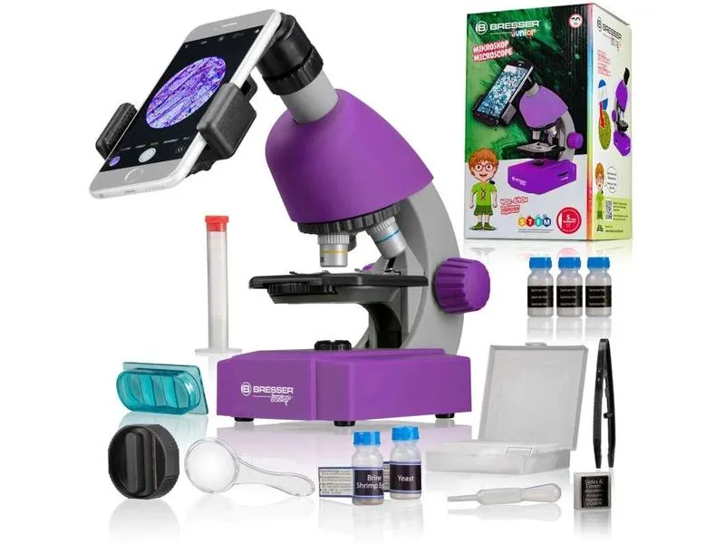 Bresser junior Mikroskop Junior Mikroskop 40x-640x Lila Bresser junior Mikroskop Junior Mikroskop 40x-640x Lila