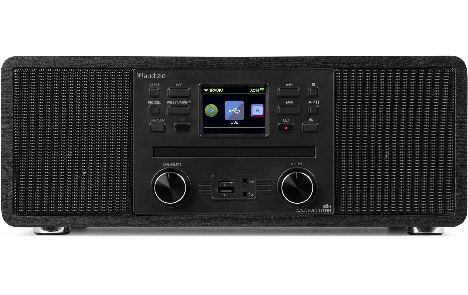 Audizio DAB+ Radio Avola Schwarz