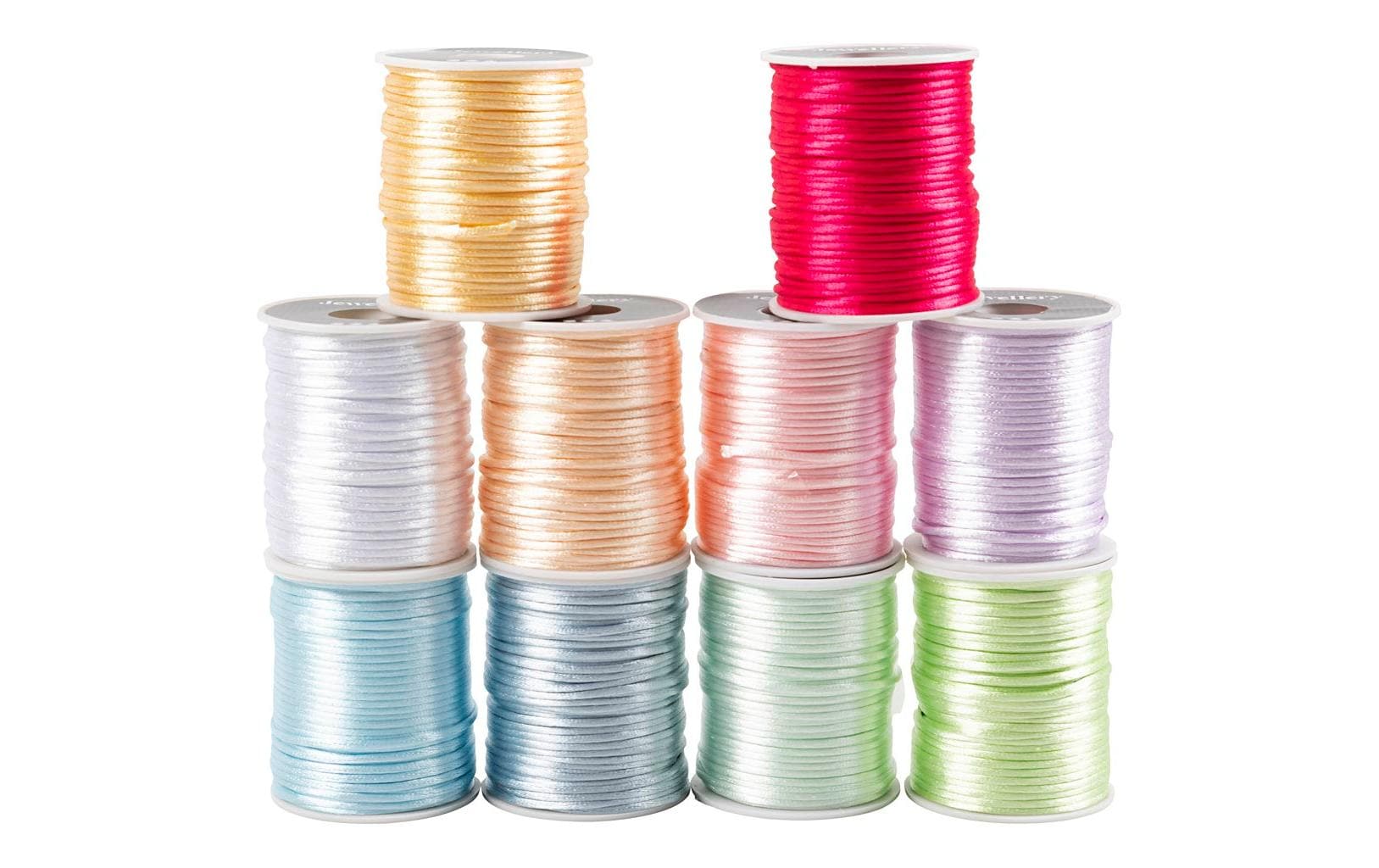 Creativ Company Satinband 2 mm x 50 m, mehrfarbig sortiert, 10 Stück Creativ Company Satinband 2 mm x 50 m, mehrfarbig sortiert, 10 Stück