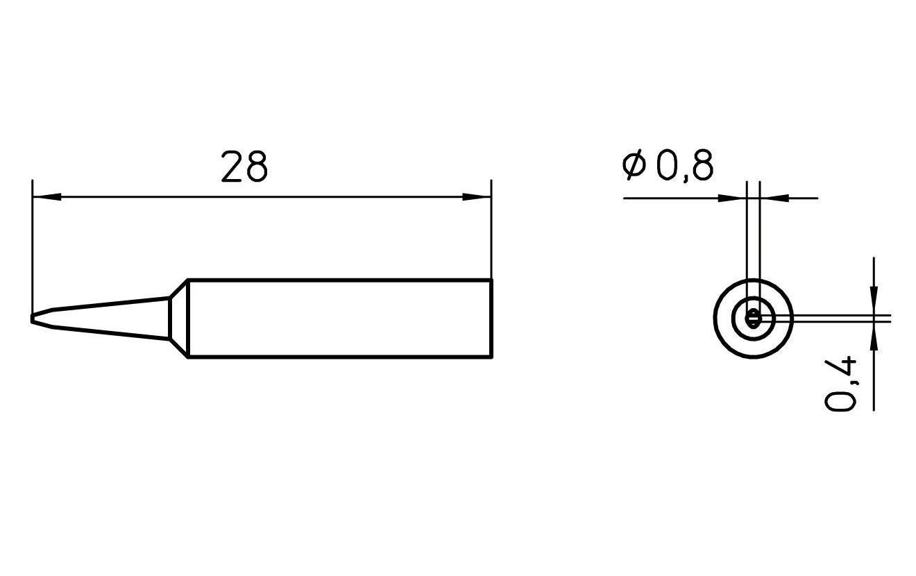 Weller Lötspitze XNT H Meisselform 0.8 mm Weller Lötspitze XNT H Meisselform 0.8 mm