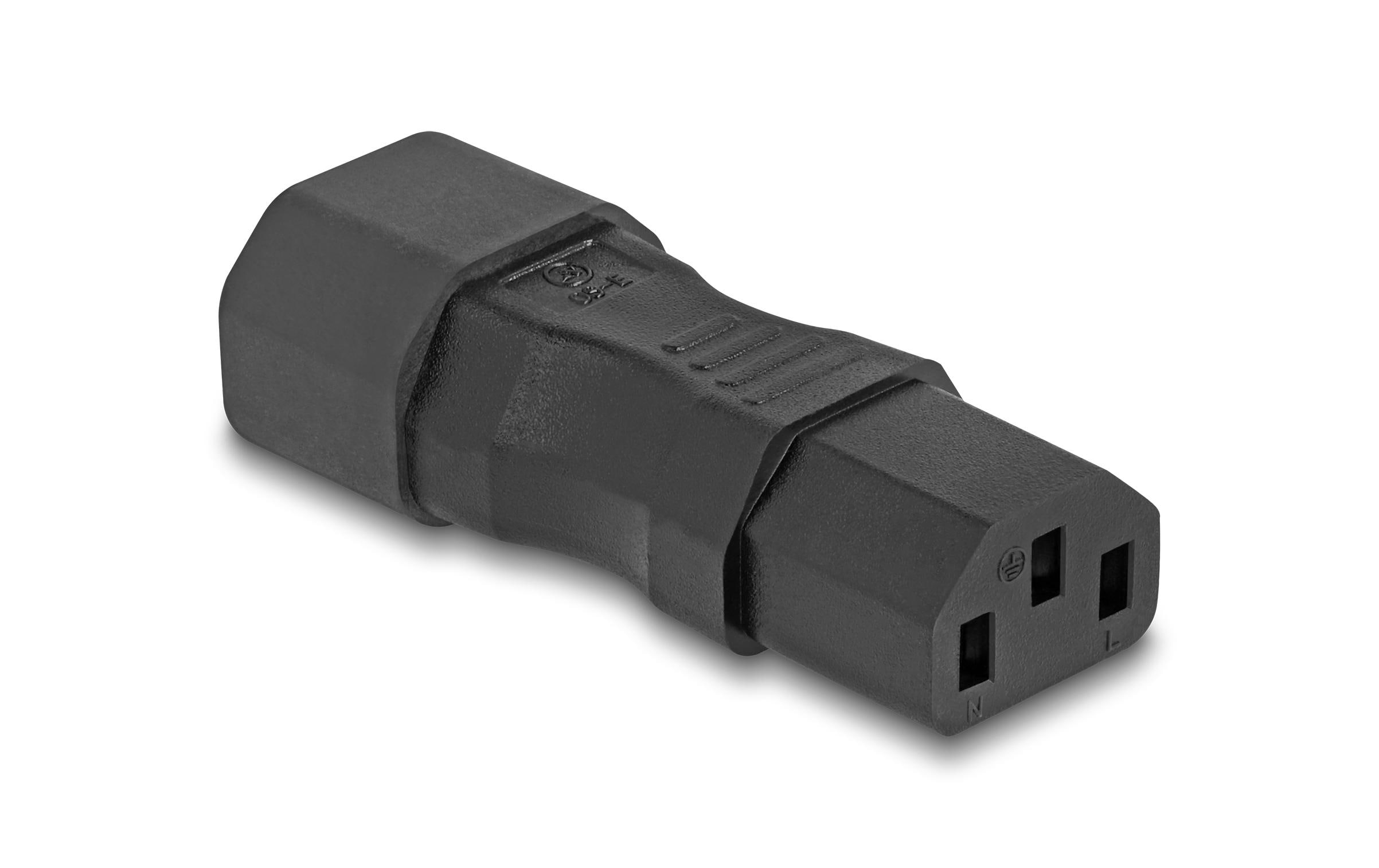 Delock Adapterstecker IEC60320 C13 - C14, gerade Delock Adapterstecker IEC60320 C13 - C14, gerade