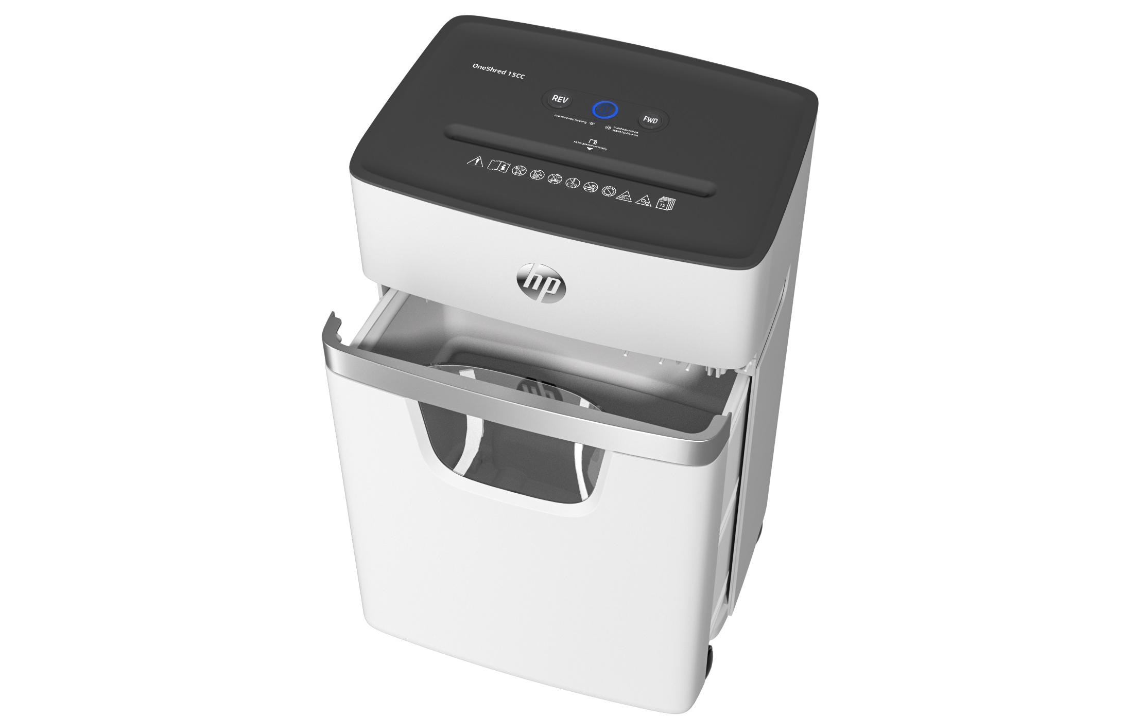 HP Aktenvernichter OneShred 15CC P-4, 15 Seiten