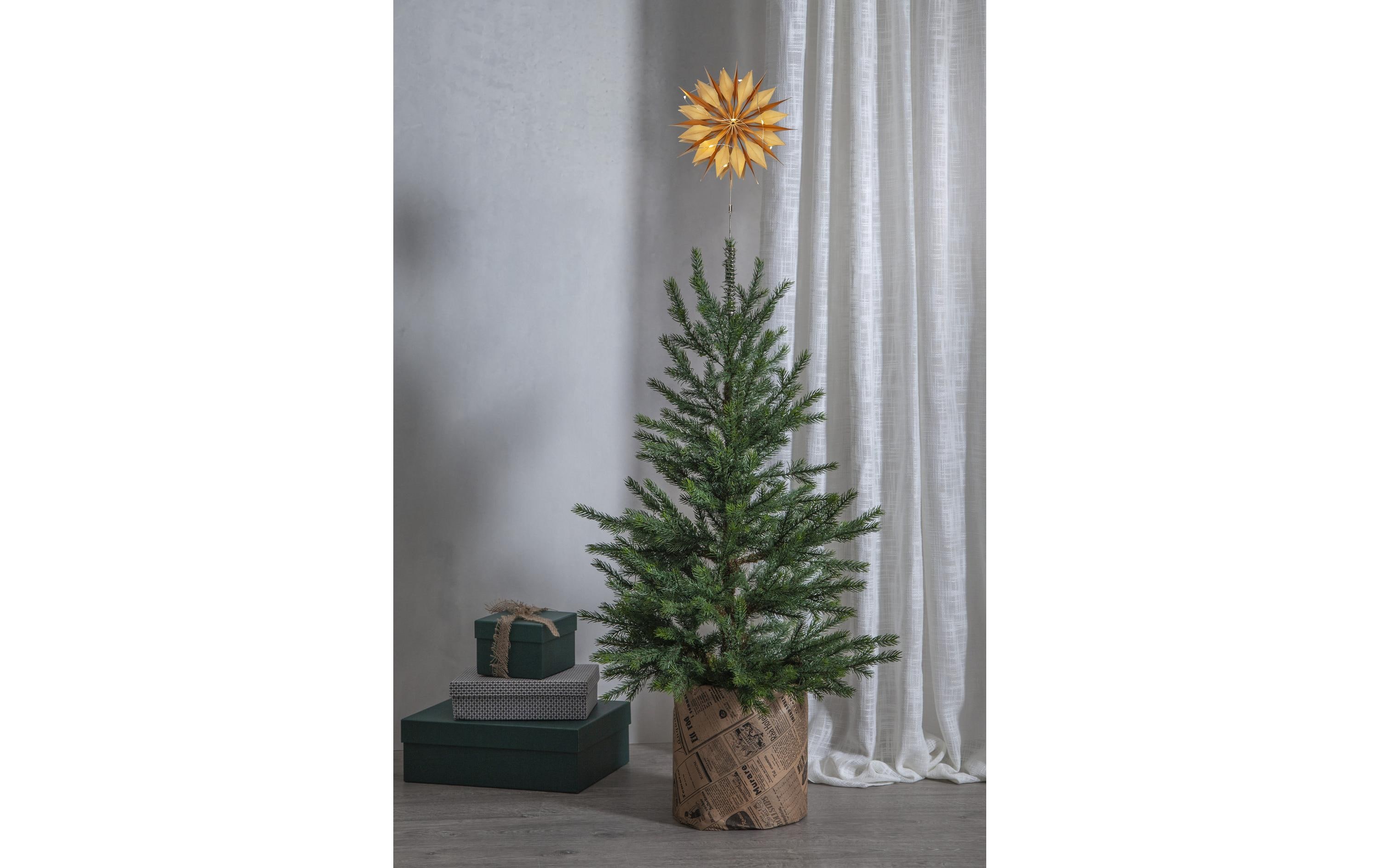 Star Trading Baumspitze Flinga, 43 cm, Gold