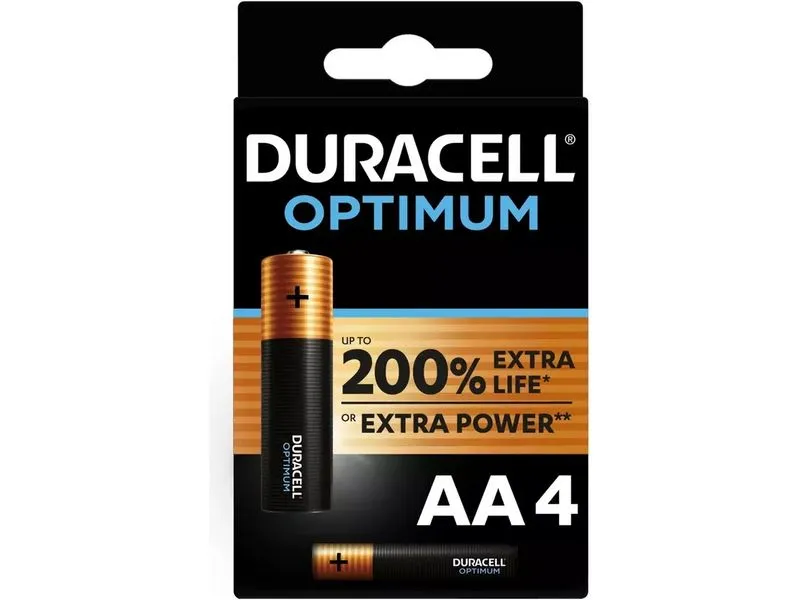 Duracell Batterie Optimum MN1500 4 Stück