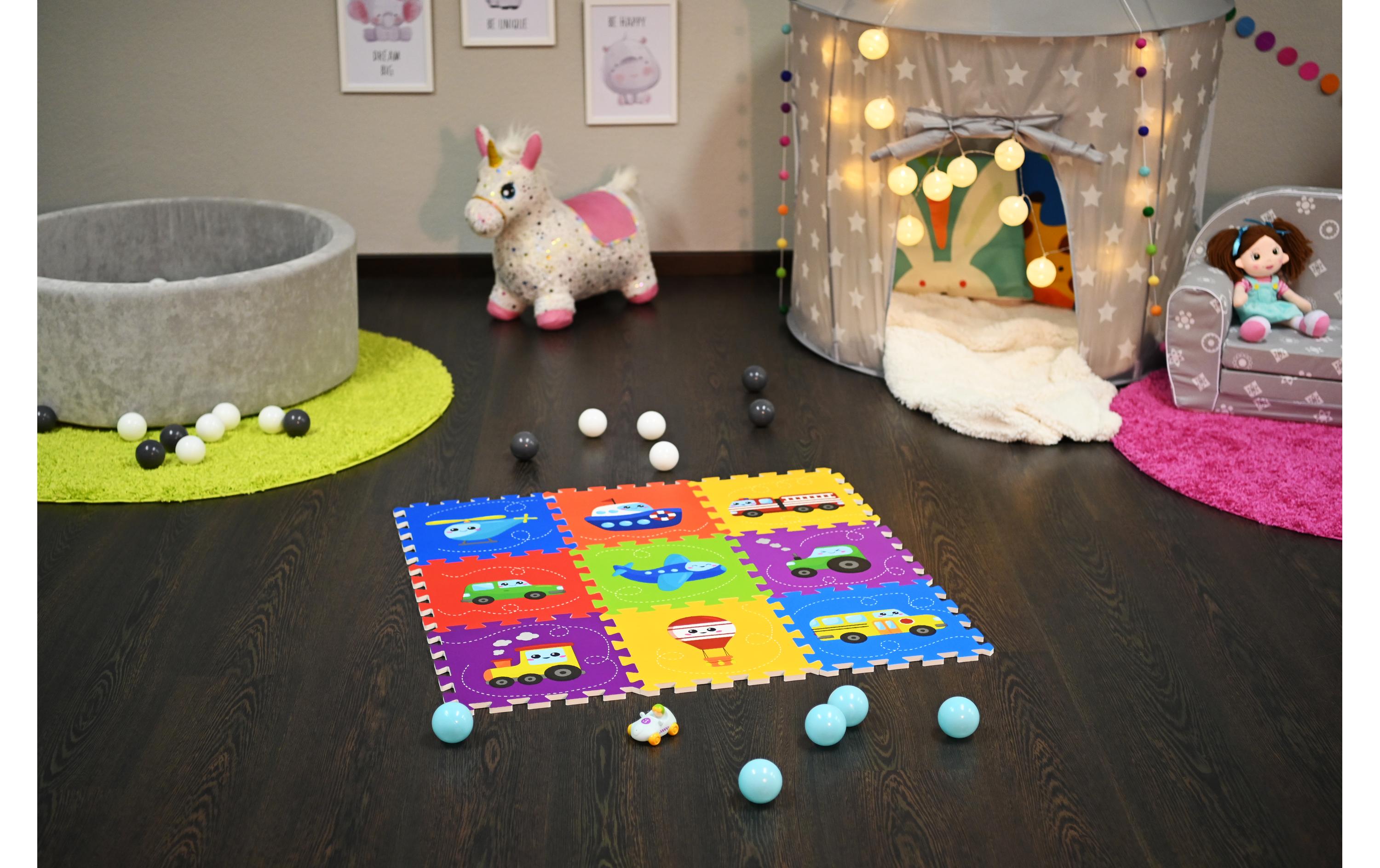 Knorrtoys Puzzlematte Fahrzeuge 9-teilig