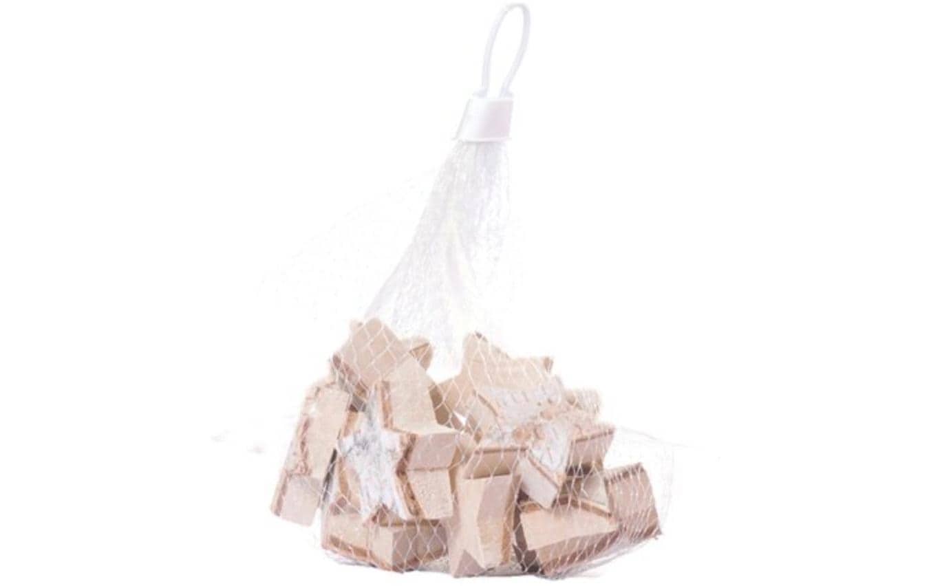 CHALET Streudeko Birkensterne in Tüte 4 cm