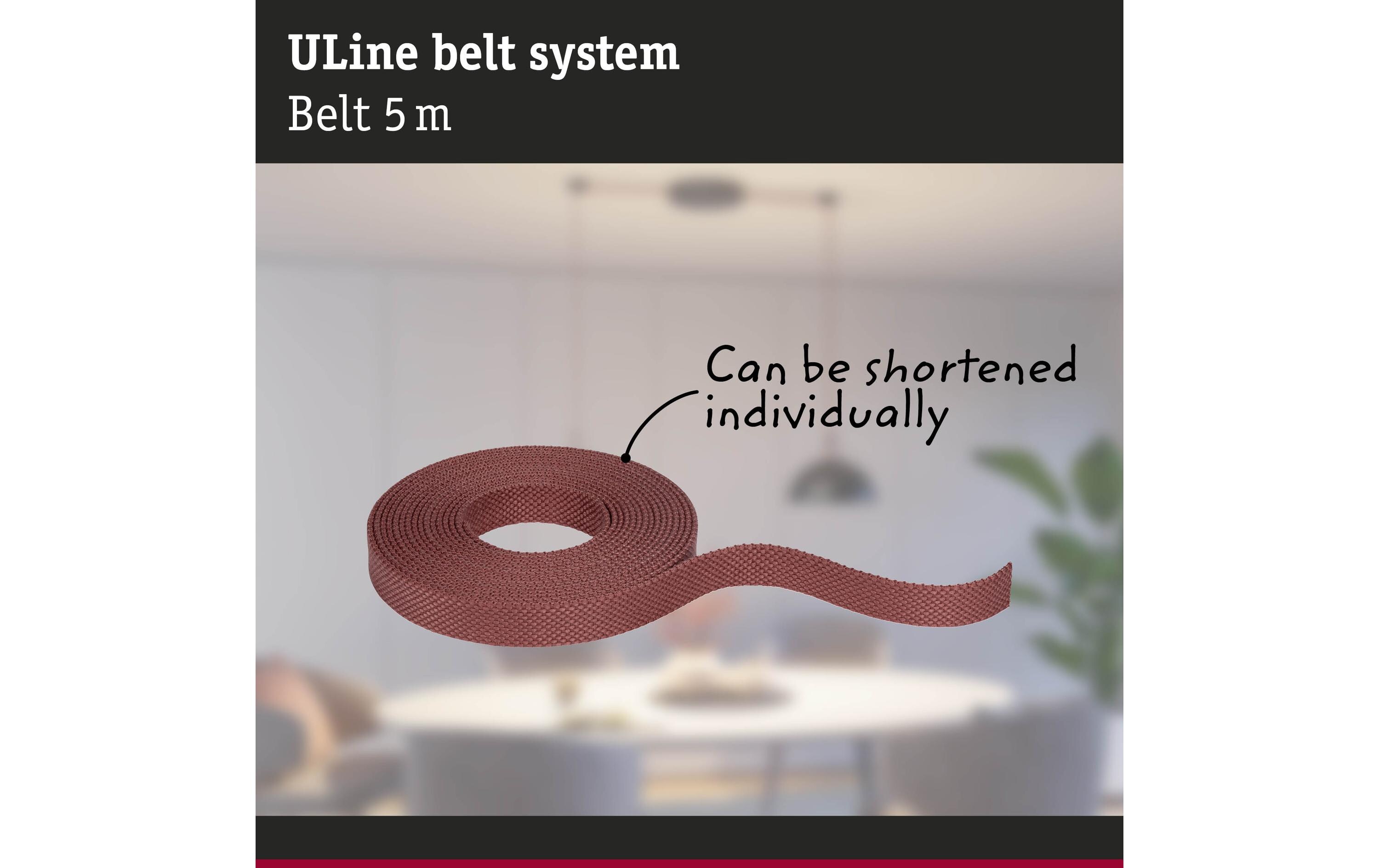 Paulmann Gurt ULine 5 m, Dacron, Terracotta