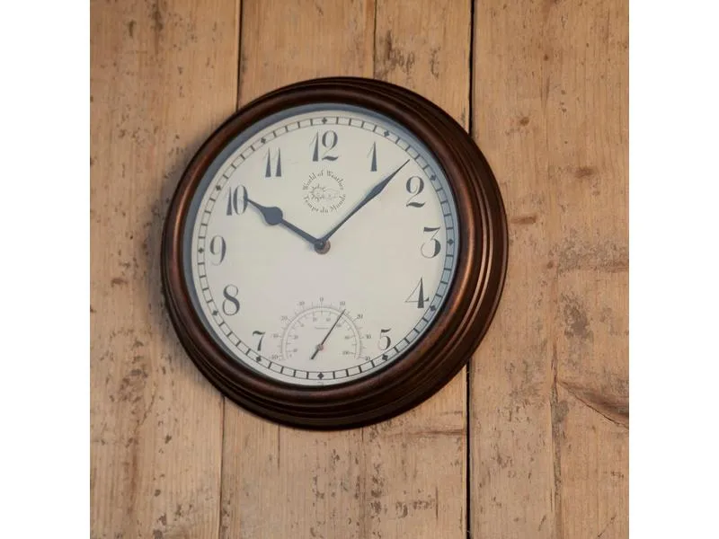 Esschert Design Gartenuhr Braun, Ø 30.5 cm Esschert Design Gartenuhr Braun, Ø 30.5 cm