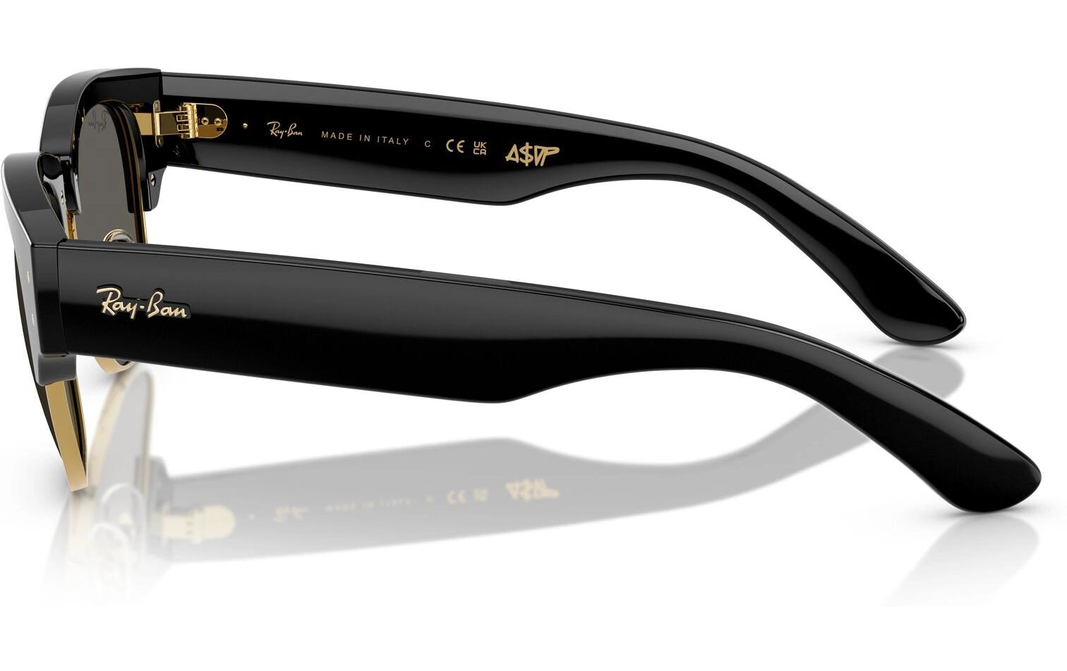 Ray-Ban Sonnenbrille Mega Clubmaster Schwarz/Gold