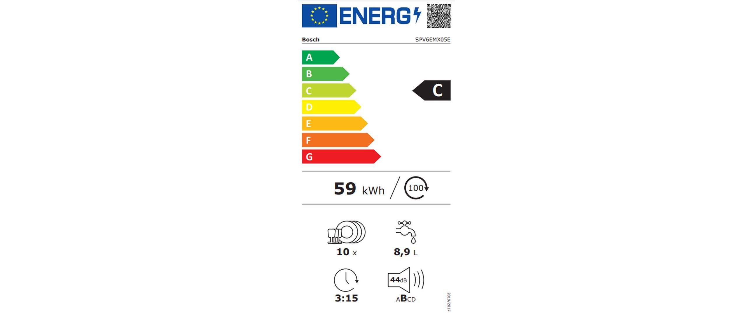 Bosch Einbaugeschirrspüler SPV6EMX05E