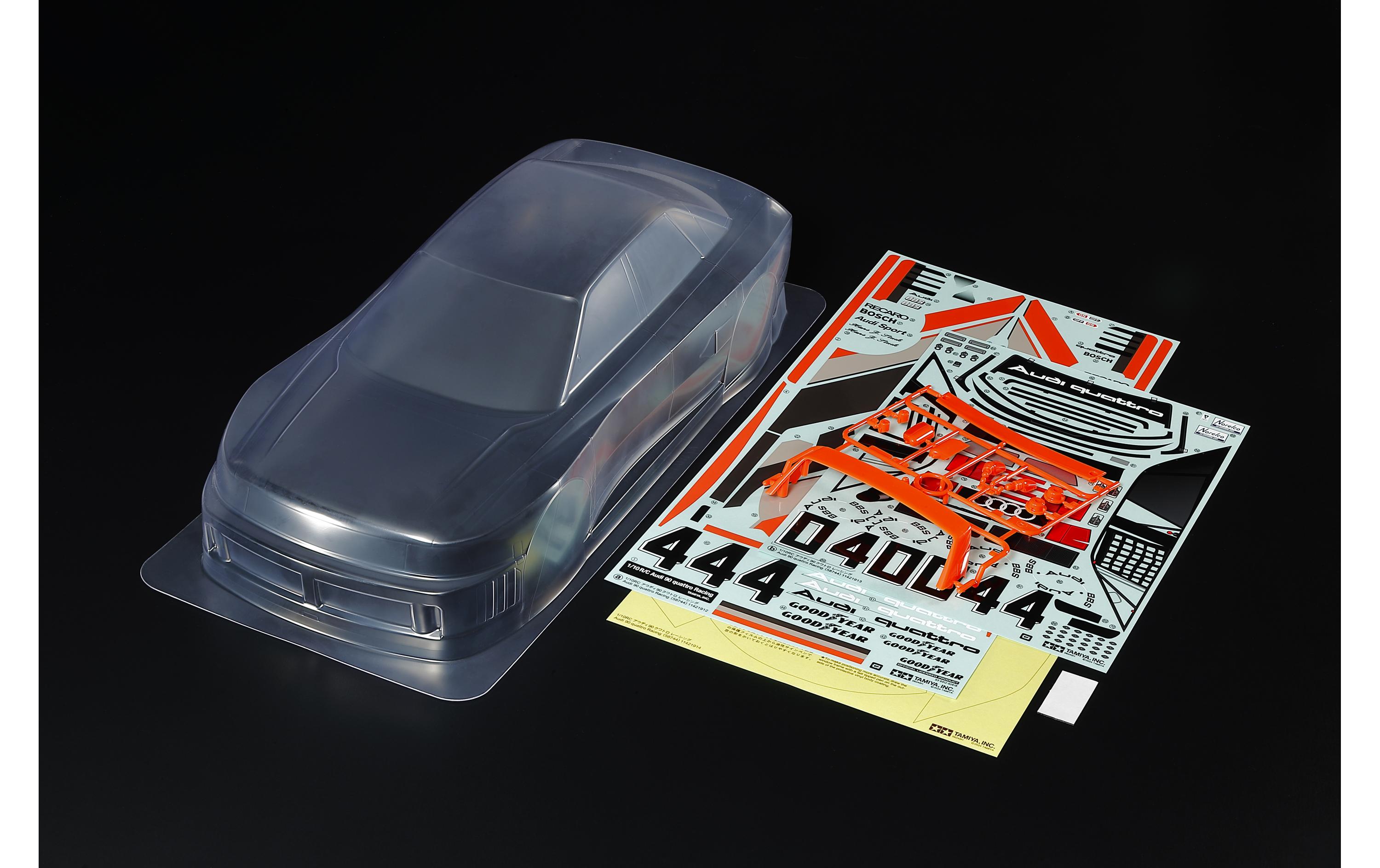 Tamiya Karosserie Audi 90 quattro Racing Body Parts Set 1:10 Tamiya Karosserie Audi 90 quattro Racing Body Parts Set 1:10