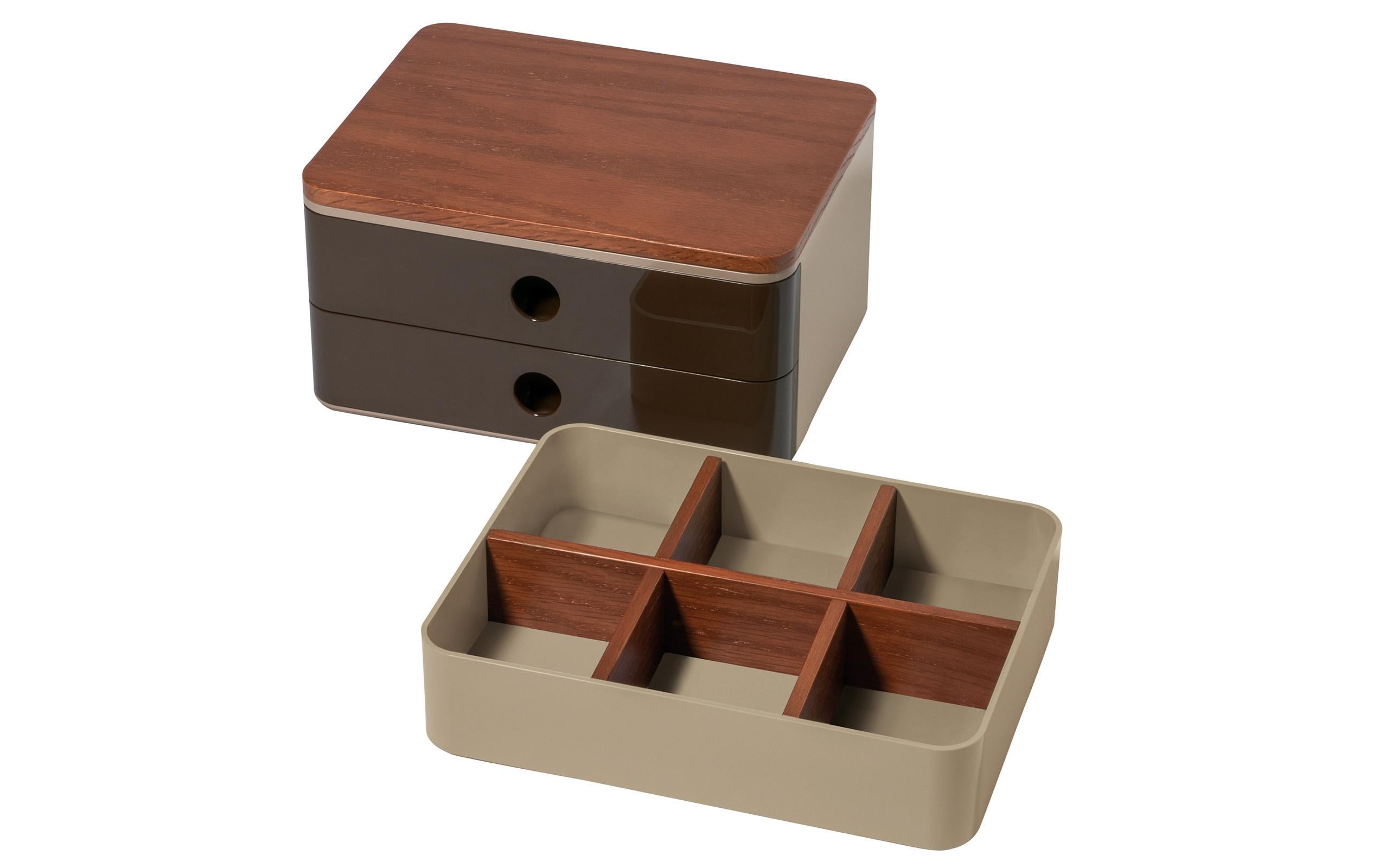 HAN Schubladenbox Allison Smart-Box Plus 2 Schubladen, Braun HAN Schubladenbox Allison Smart-Box Plus 2 Schubladen, Braun