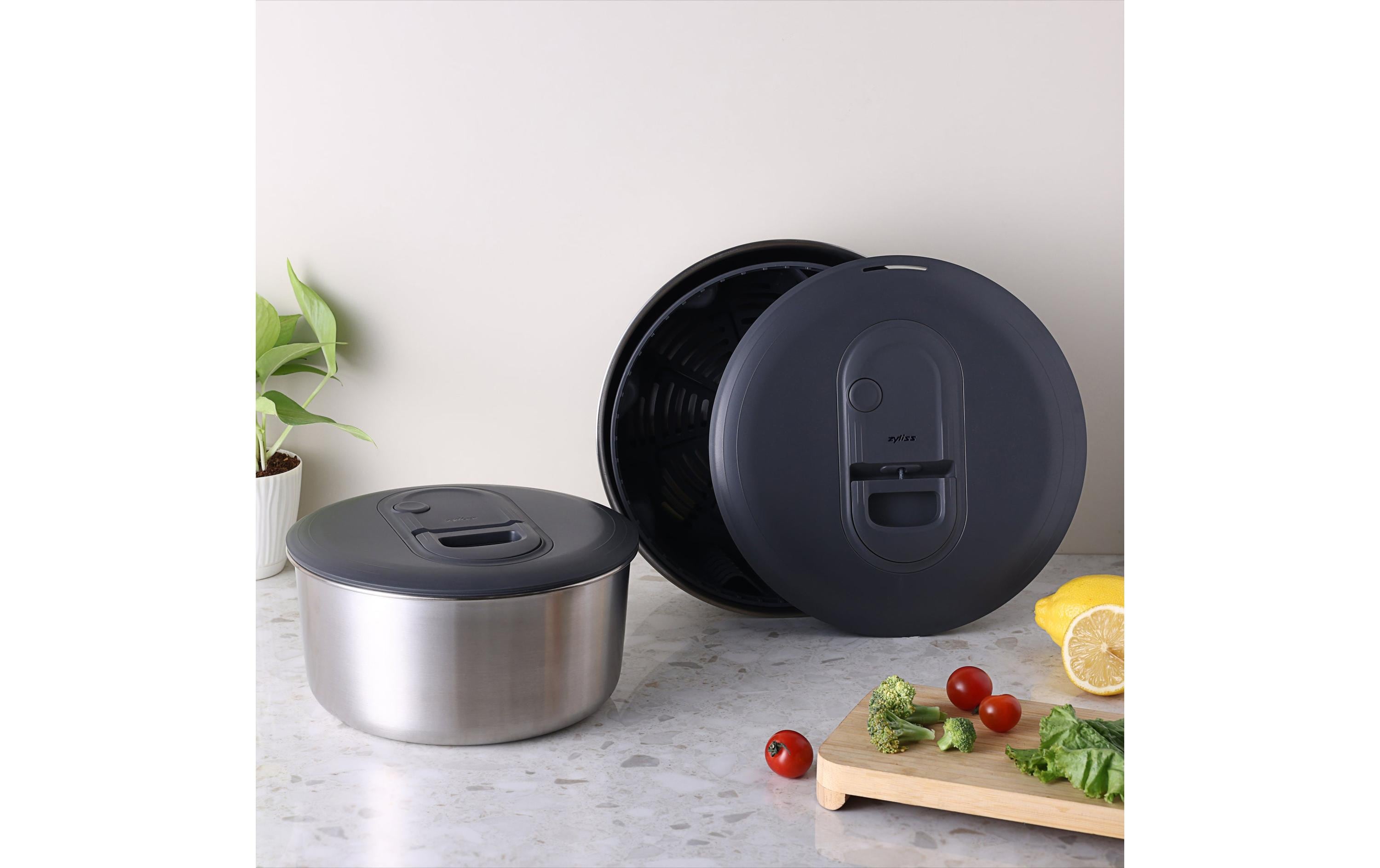 Zyliss Salatschleuder Easy Spin S Grau