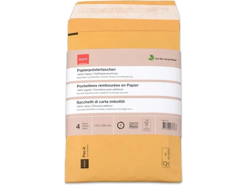 ELCO Versandtasche Zero Plastic 170 x 225 mm, 4 Stück ELCO Versandtasche Zero Plastic 170 x 225 mm, 4 Stück