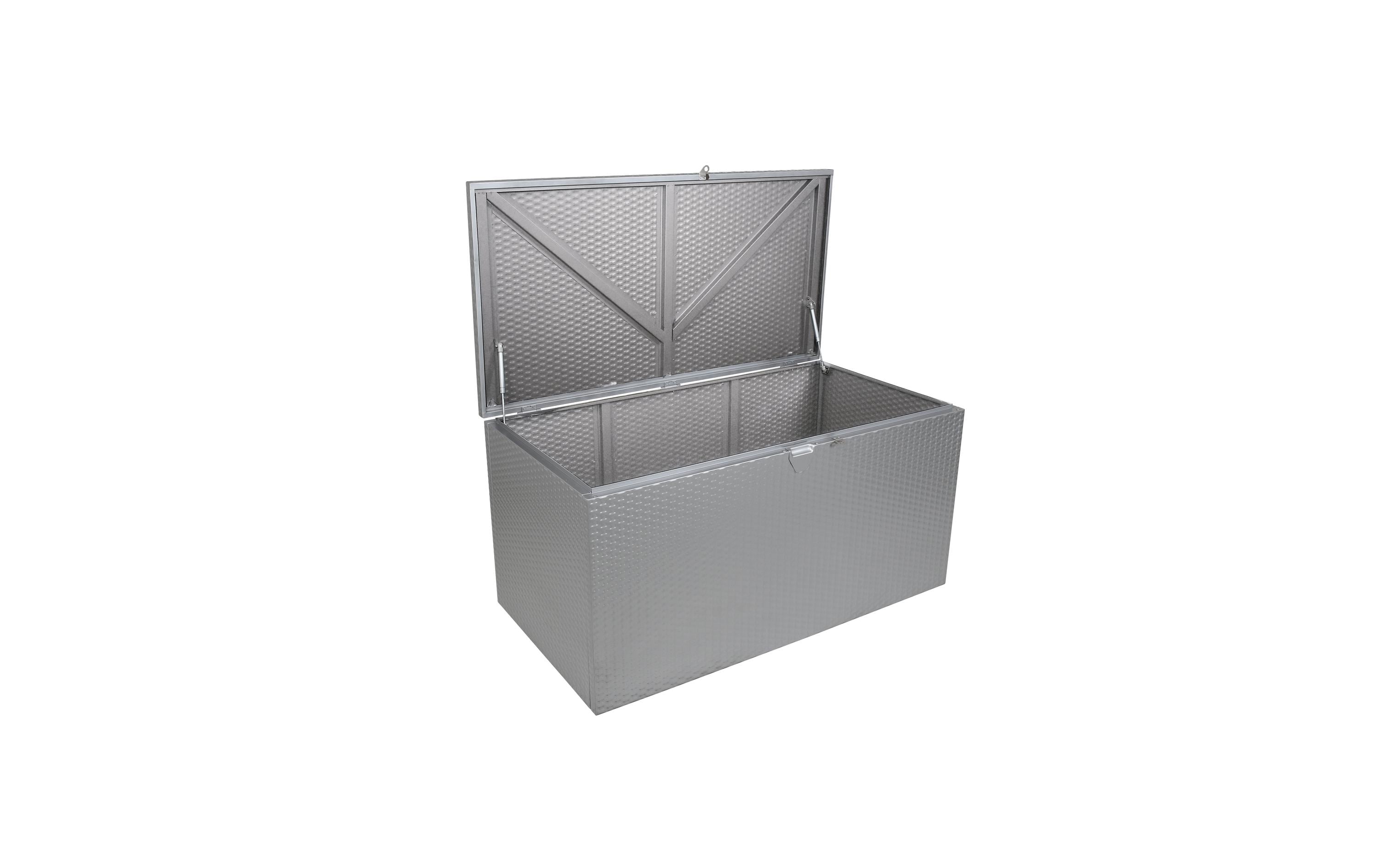 Spacemaker Gartenbox 133x70x65cm Metall, Silber Spacemaker Gartenbox 133x70x65cm Metall, Silber
