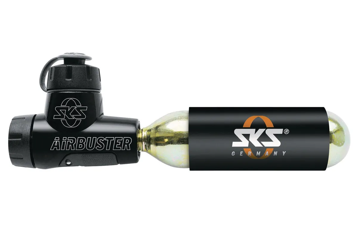 SKS Kartuschenpumpe Airbuster inkl. Kartusche 16g SKS Kartuschenpumpe Airbuster inkl. Kartusche 16g