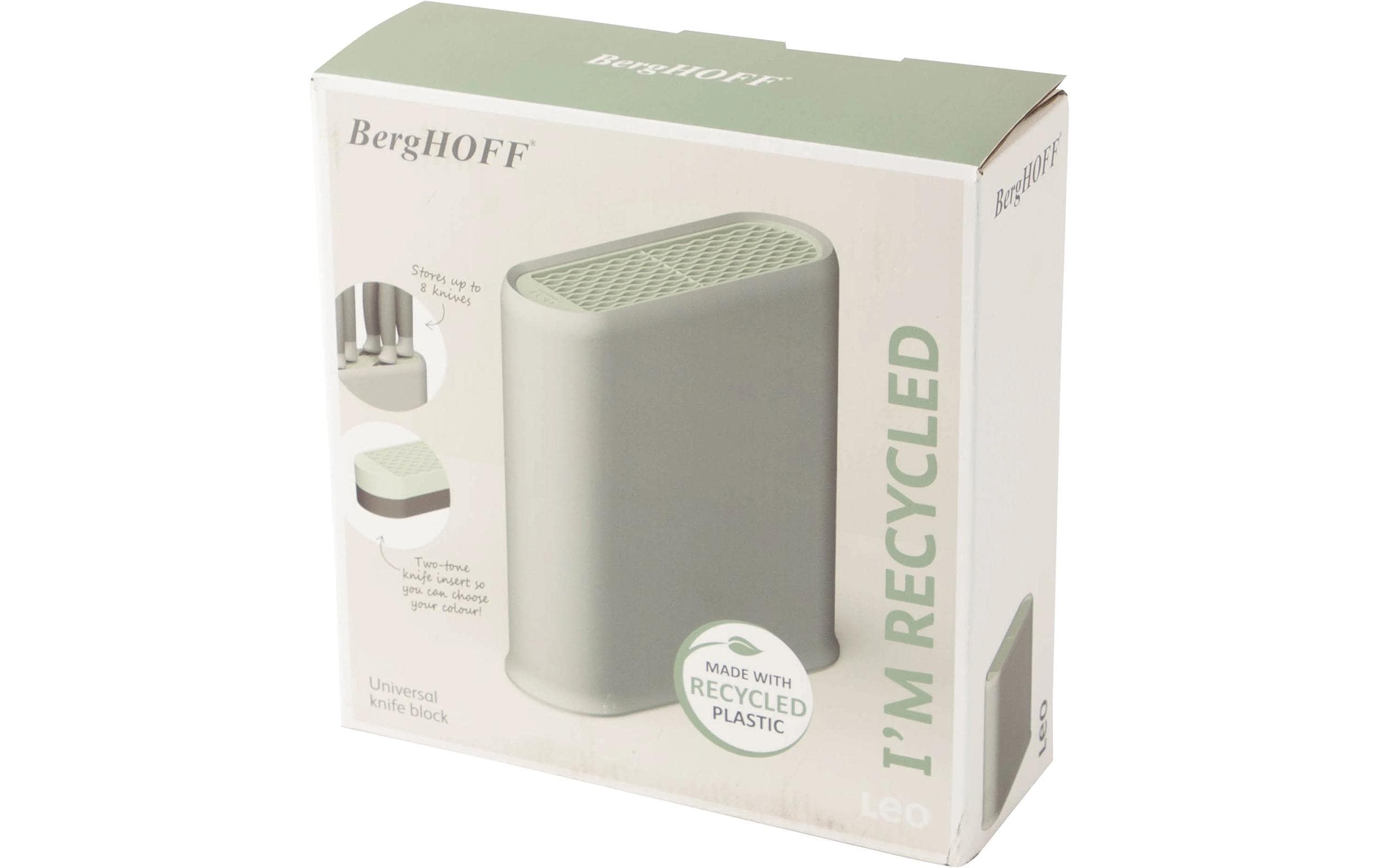BergHOFF Messerblock Leo Balance Universal Grau/Grün