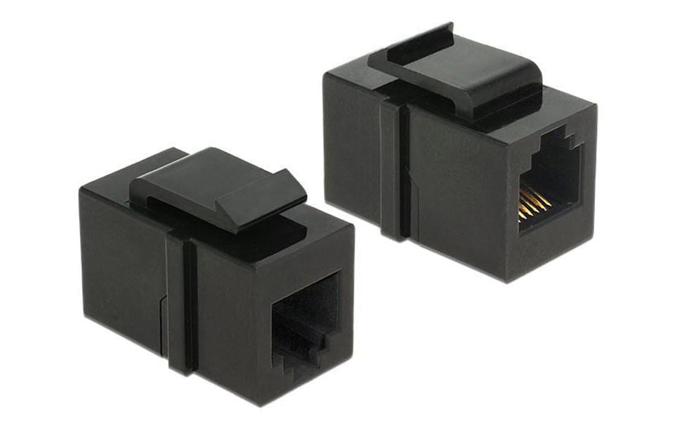 Delock Keystone-Modul RJ-12 Schwarz