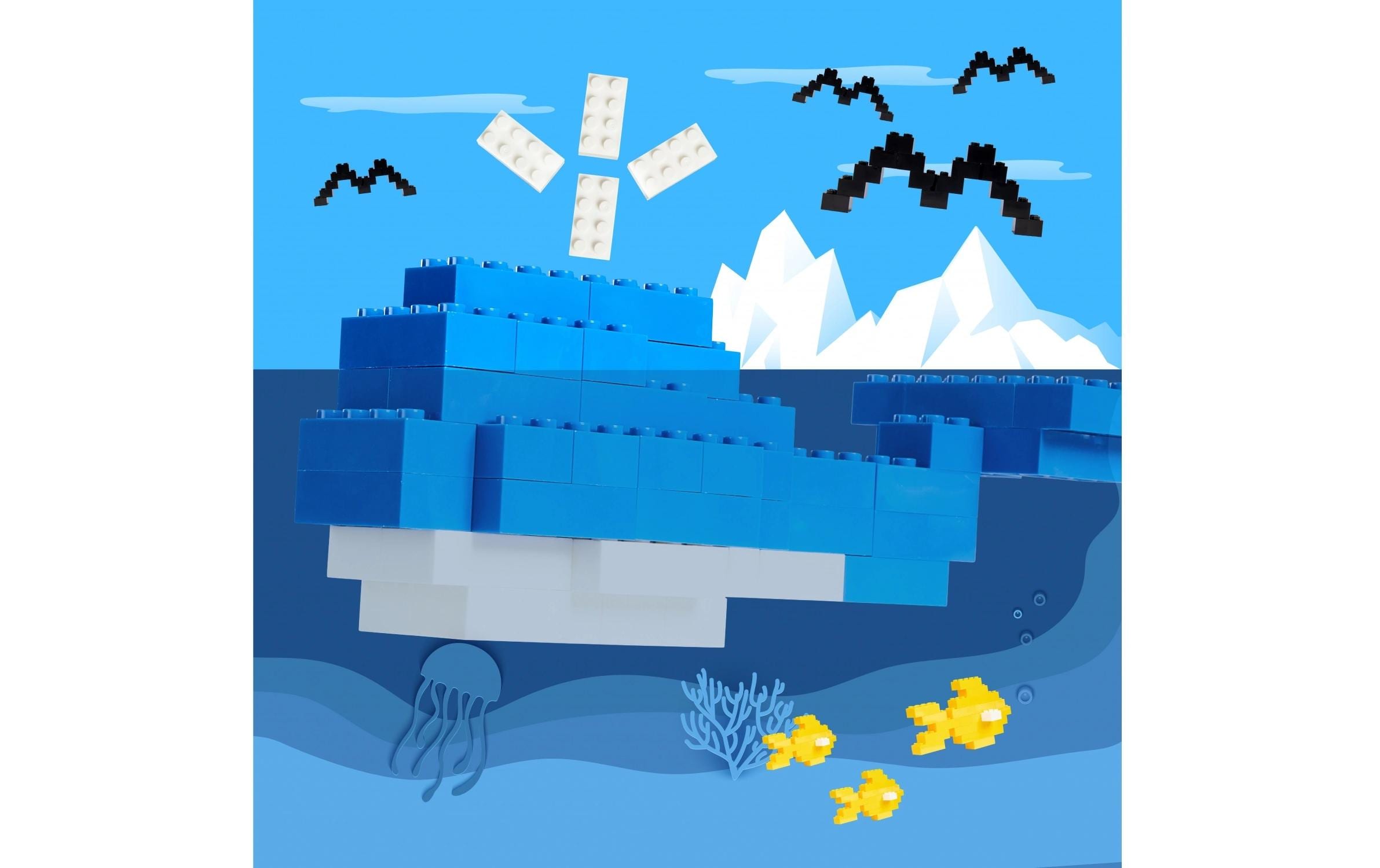 BLOX Bausteine 100 schwarze 8er Steine