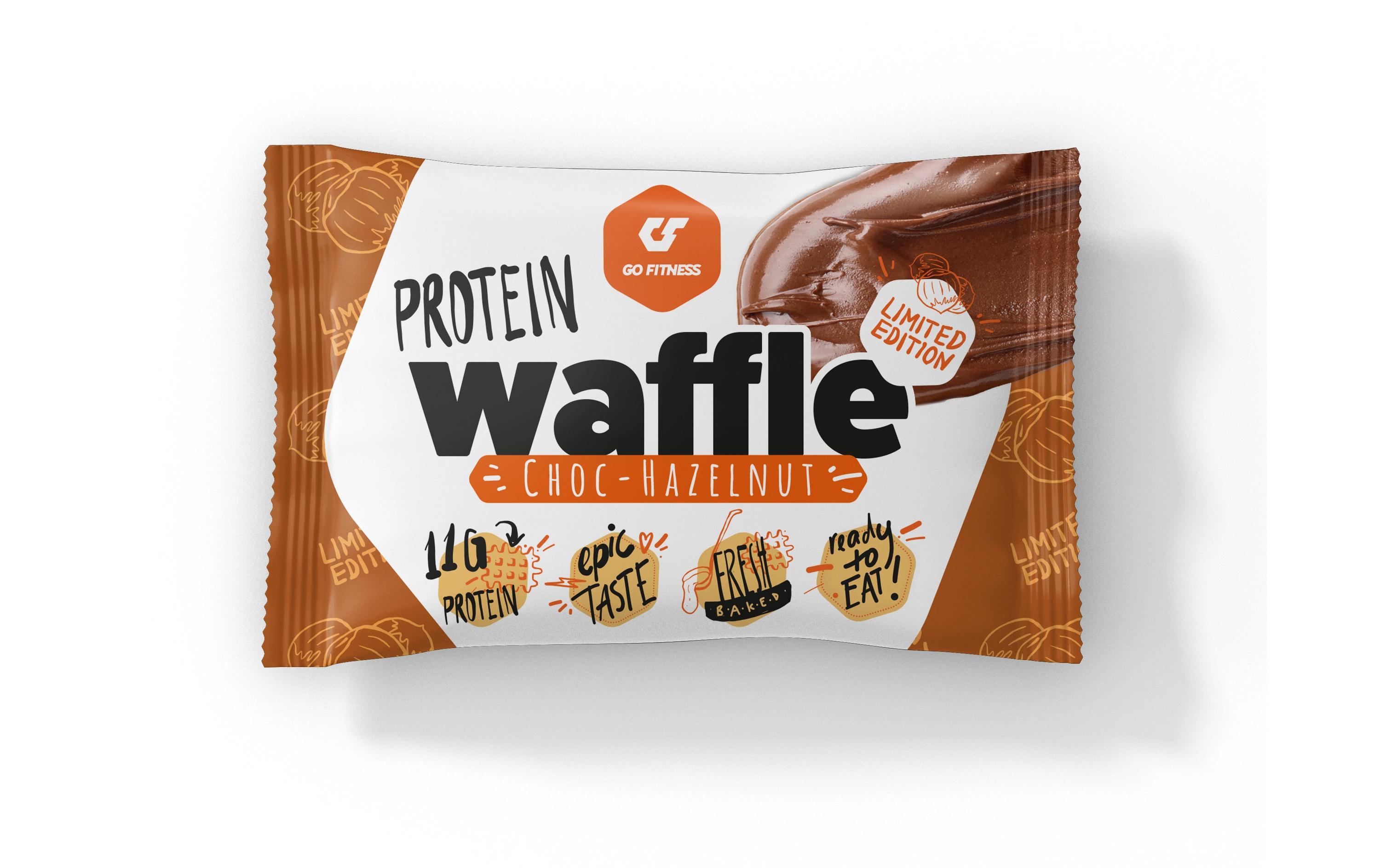 Go Fitness Nutrition Protein Waffle 1 x 50 g, Haselnuss