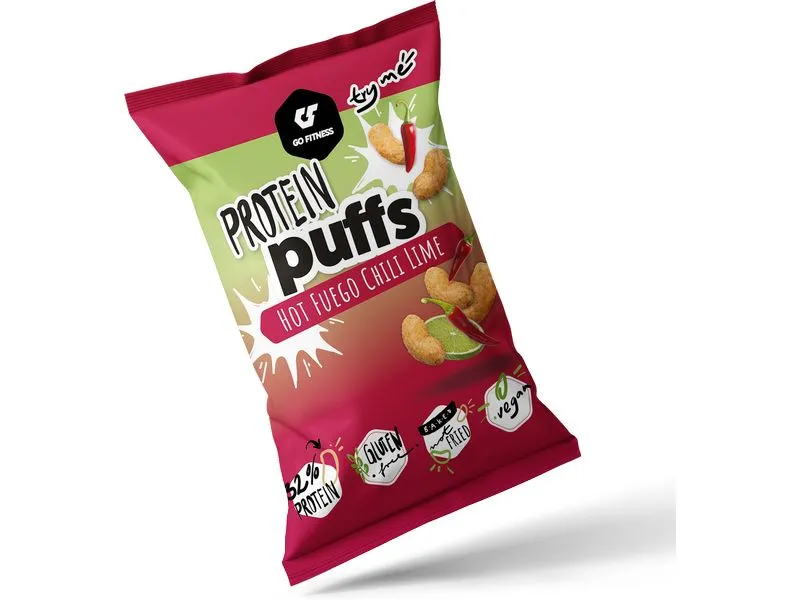 Go Fitness Chips & Popcorn Protein Puffs – Hot Fuego 50g Go Fitness Chips & Popcorn Protein Puffs – Hot Fuego 50g