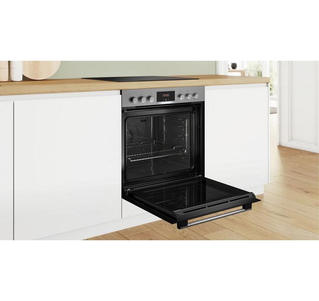 Bosch Einbaubackofen HEA513BS3 Silber, A+