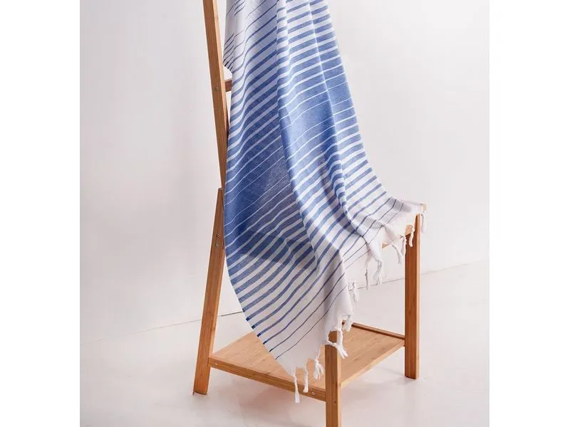 Foutastic Strandtuch Golge Blau, Weiss