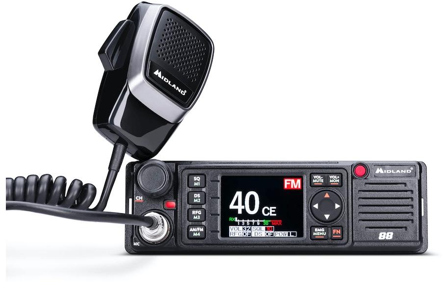 Midland CB Funkgerät M88 12 V / 24 V AM FM 27 MHz