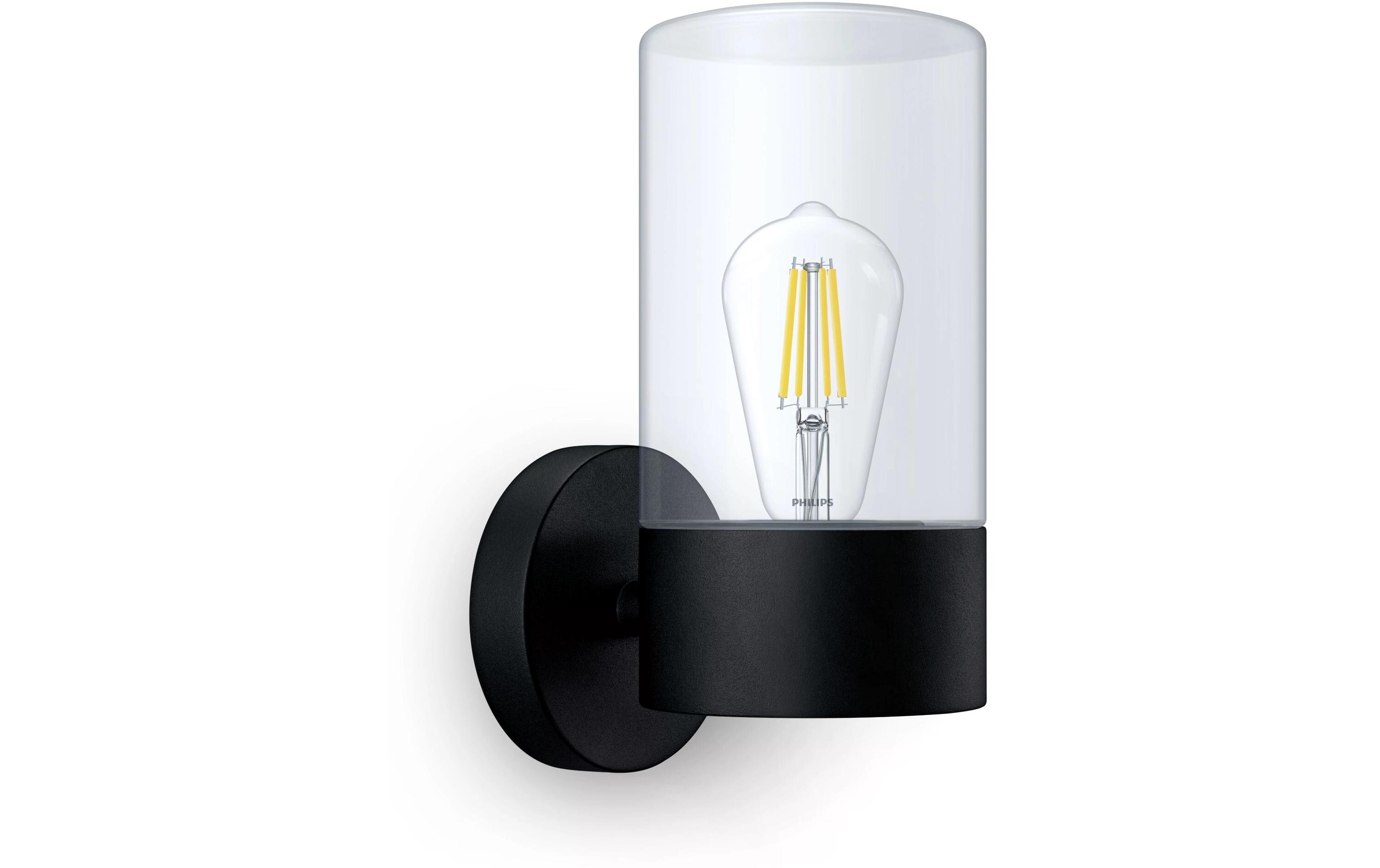 Philips Flareon Wandleuchte rund, max. 25W, exkl. LM, schwarz Philips Flareon Wandleuchte rund, max. 25W, exkl. LM, schwarz