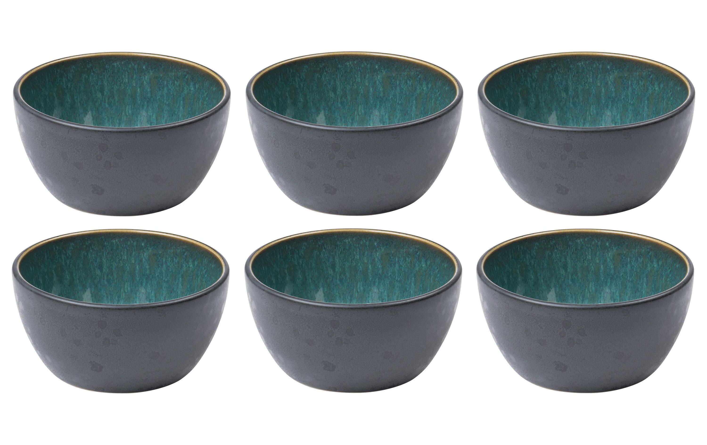 Bitz Snackschale 10 cm, 6 Stück, Schwarz/Grün