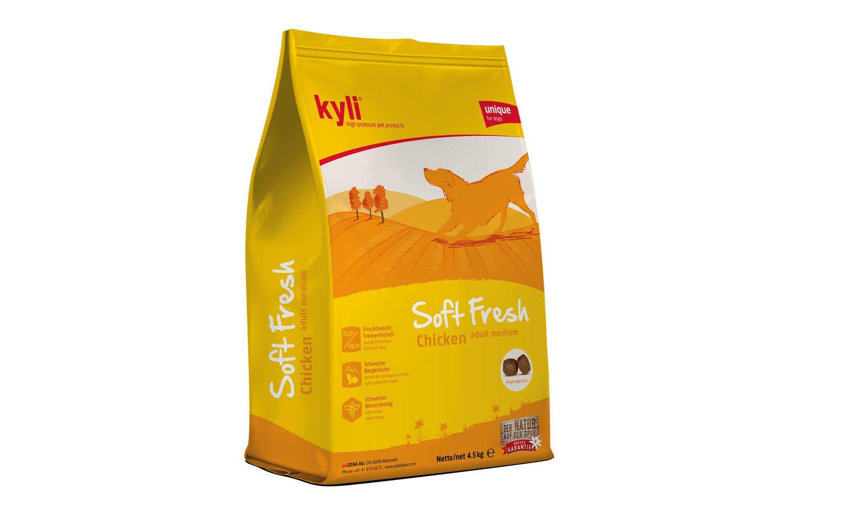 kyli Halbfeuchtfutter Soft Fresh Chicken Adult medium, 4.5 kg