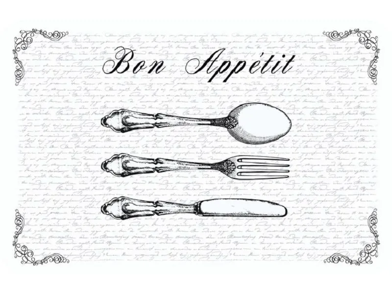 d-c-fix Tischset Bon Appétit 1 Stück, 29 cm x 44 cm, d-c-fix Tischset Bon Appétit 1 Stück, 29 cm x 44 cm,