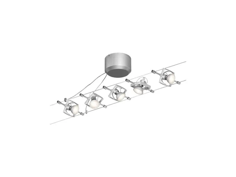 Paulmann Seilsystem Mac II Basisset GU5.3 max. 5 x 10 W Paulmann Seilsystem Mac II Basisset GU5.3 max. 5 x 10 W