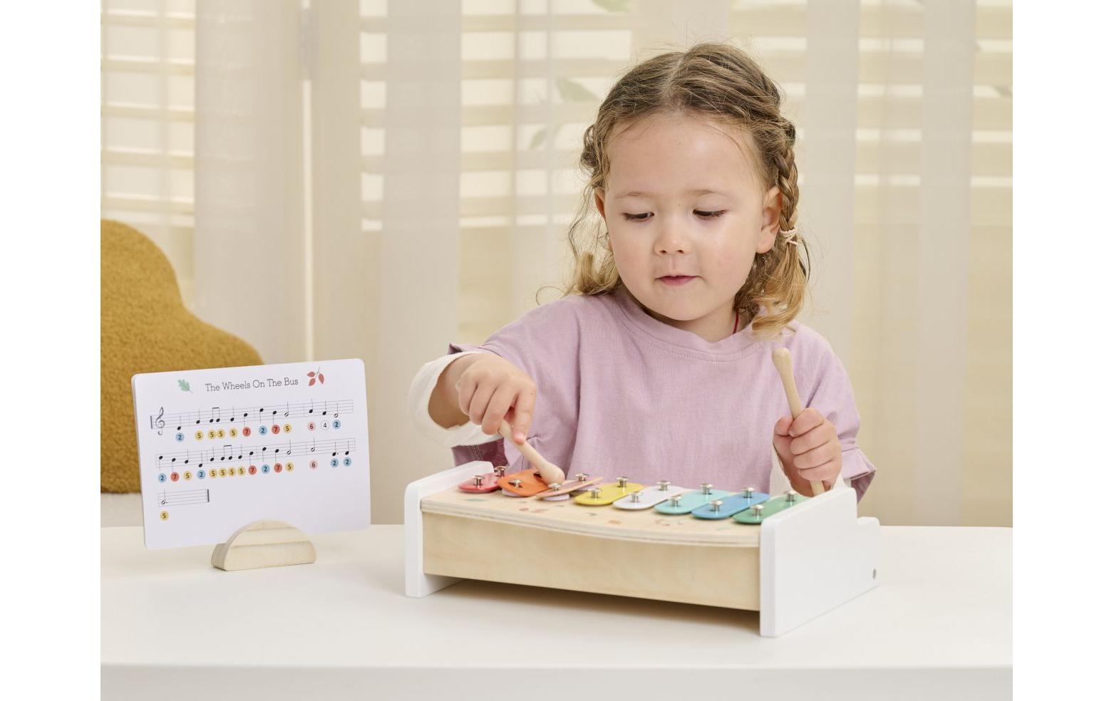 Spielba Holzspielwaren Piano und Xylophon 2 in 1